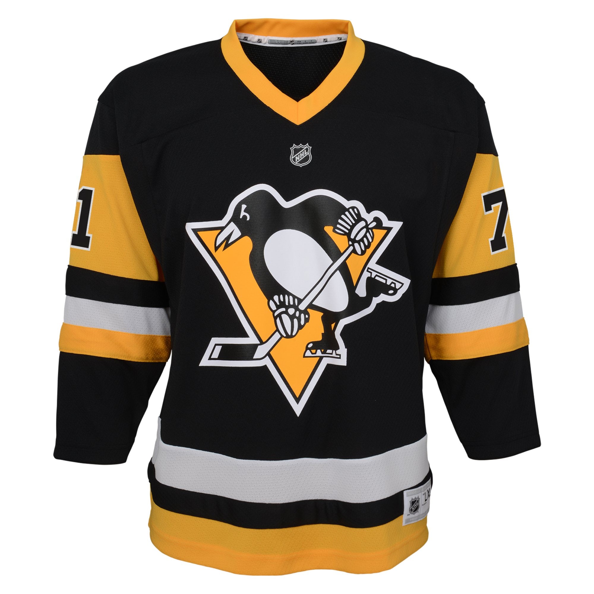 Evgeni Malkin Pittsburgh Penguins Youth Home Replica Player Jersey – Black Clowdercats