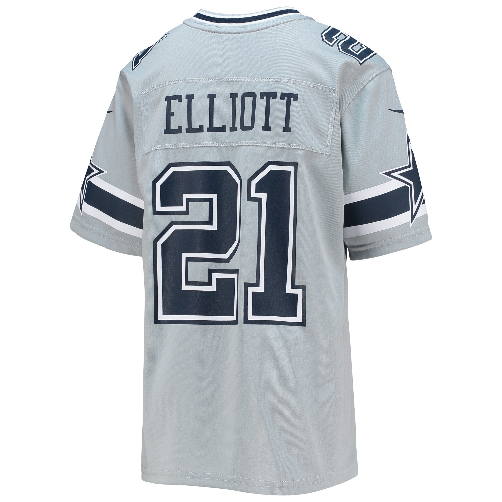 Ezekiel Elliott Dallas Cowboys Nike Youth Inverted Team Game Jersey – Silver Clowdercats