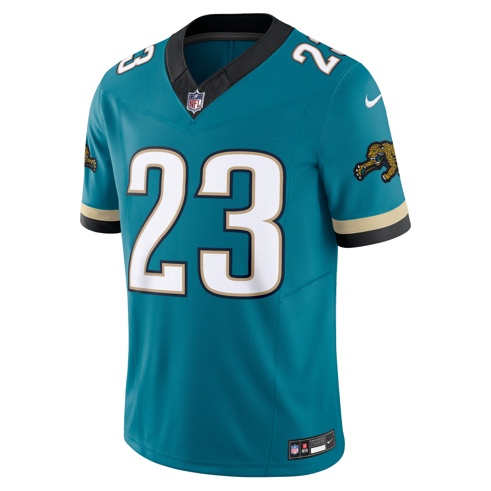 Foye Oluokun Jacksonville Jaguars Nike Prowler Throwback Vapor F.U.S.E. Limited Jersey – Teal Clowdercats
