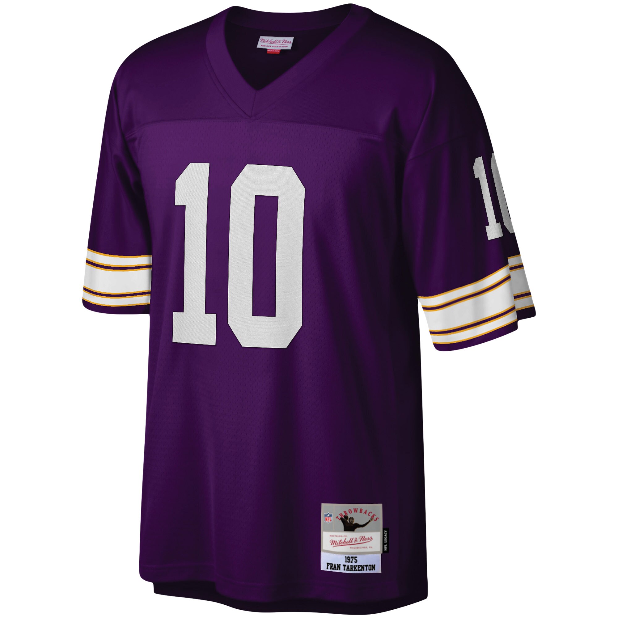 Fran Tarkenton Minnesota Vikings Mitchell & Ness Legacy Replica Jersey – Purple Clowdercats