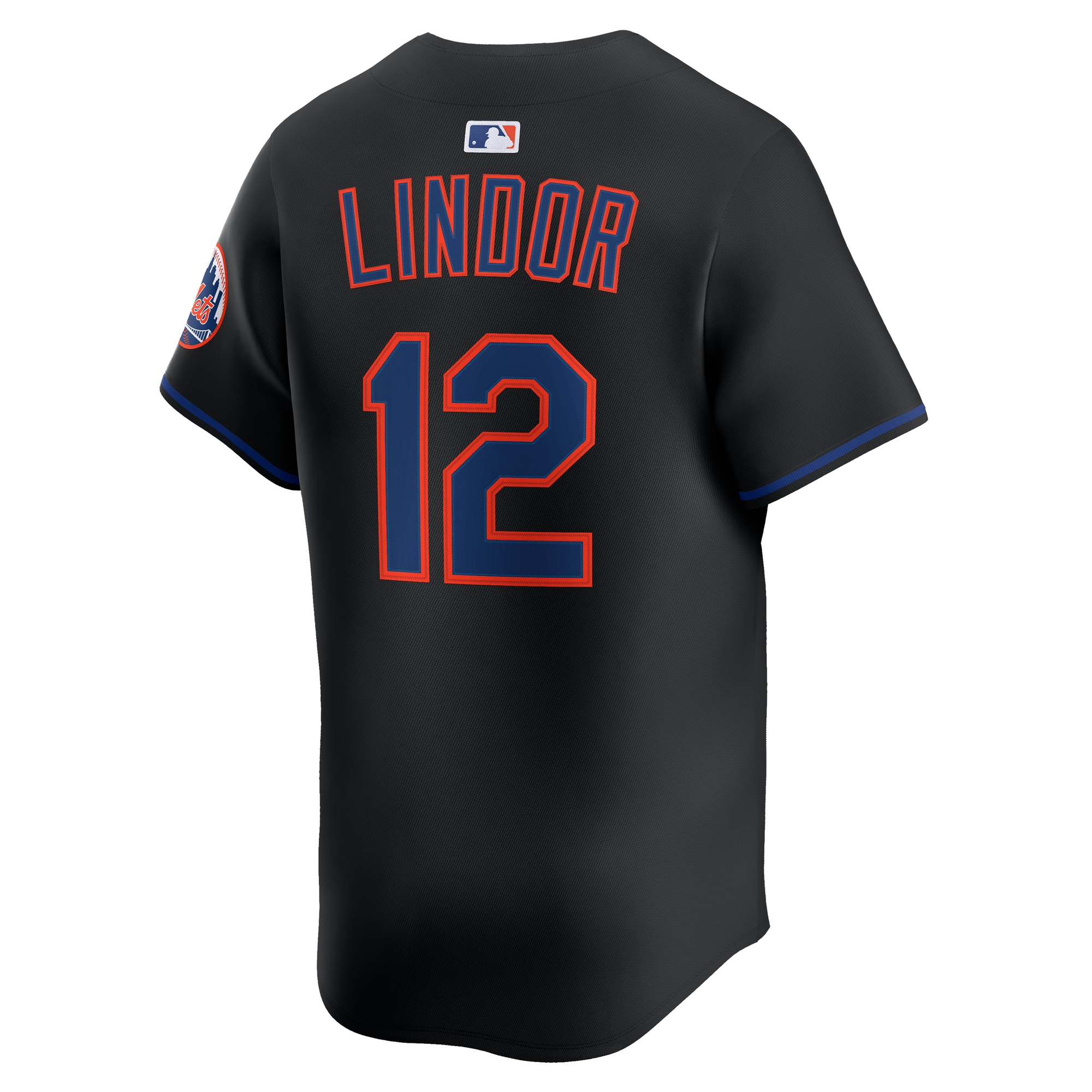 Francisco Lindor New York Mets Nike Alternate Limited Jersey – Black