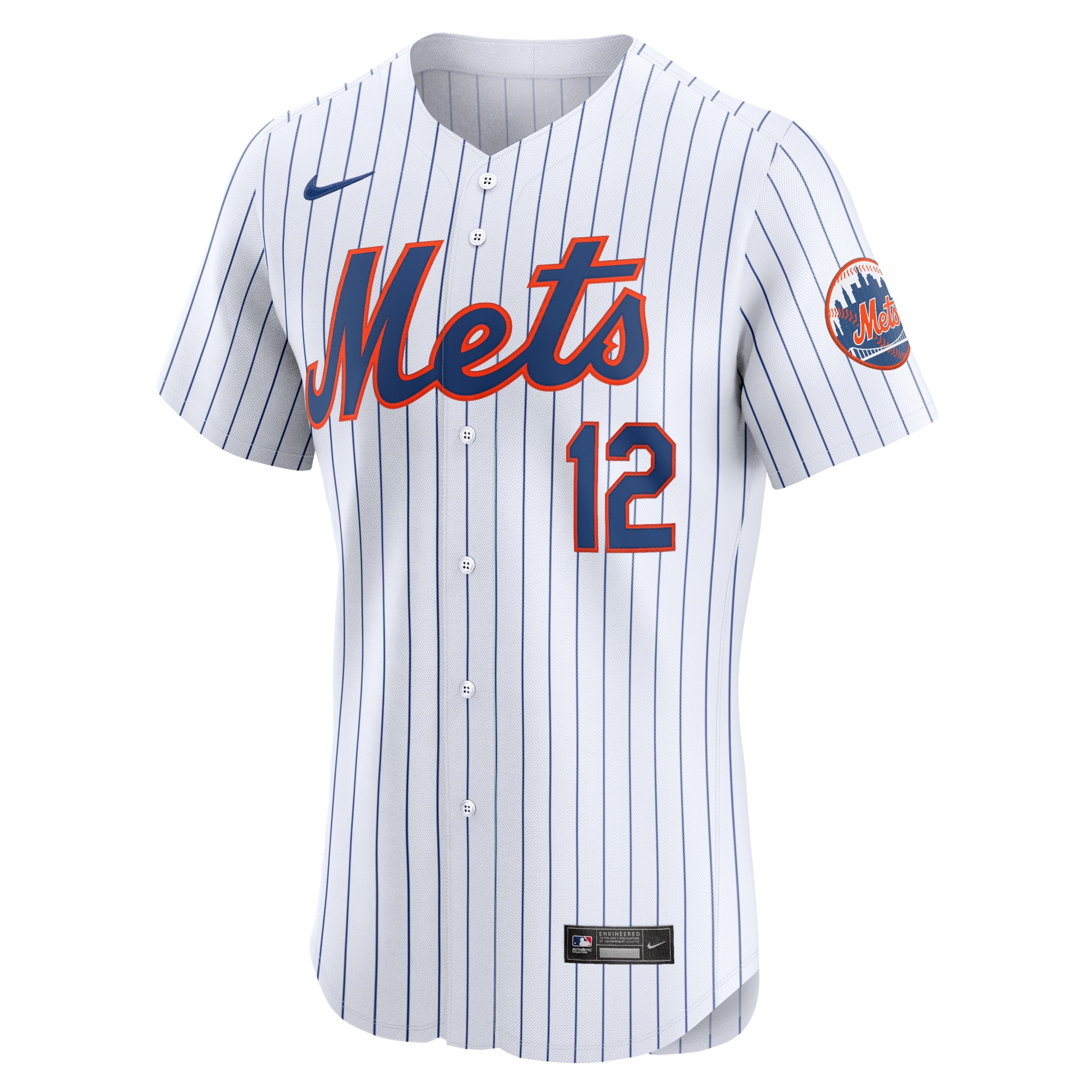 Francisco Lindor New York Mets Nike Home Elite Jersey – White
