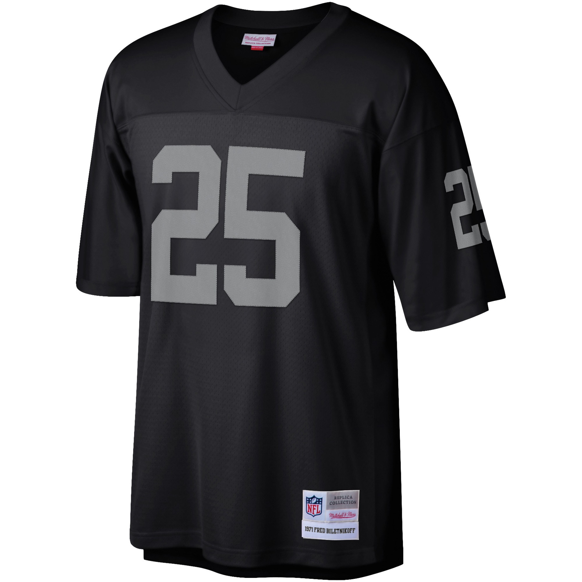 Fred Biletnikoff Las Vegas Raiders Mitchell & Ness Legacy Replica Jersey – Black Clowdercats
