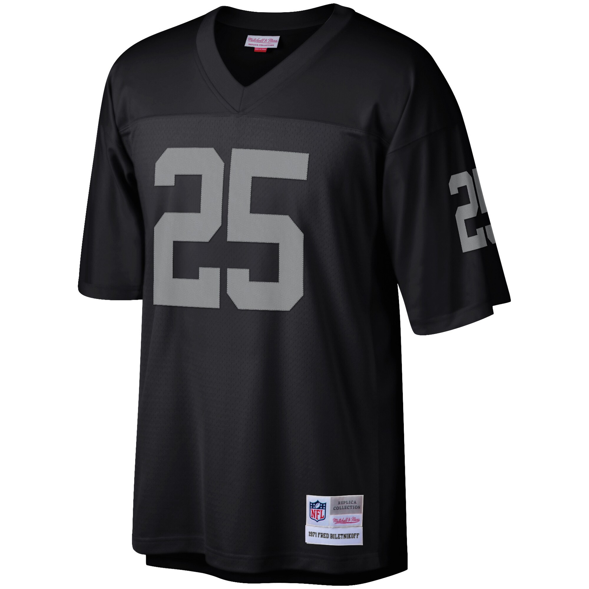 Fred Biletnikoff Las Vegas Raiders Mitchell & Ness Retired Player Legacy Replica Jersey – Black Clowdercats