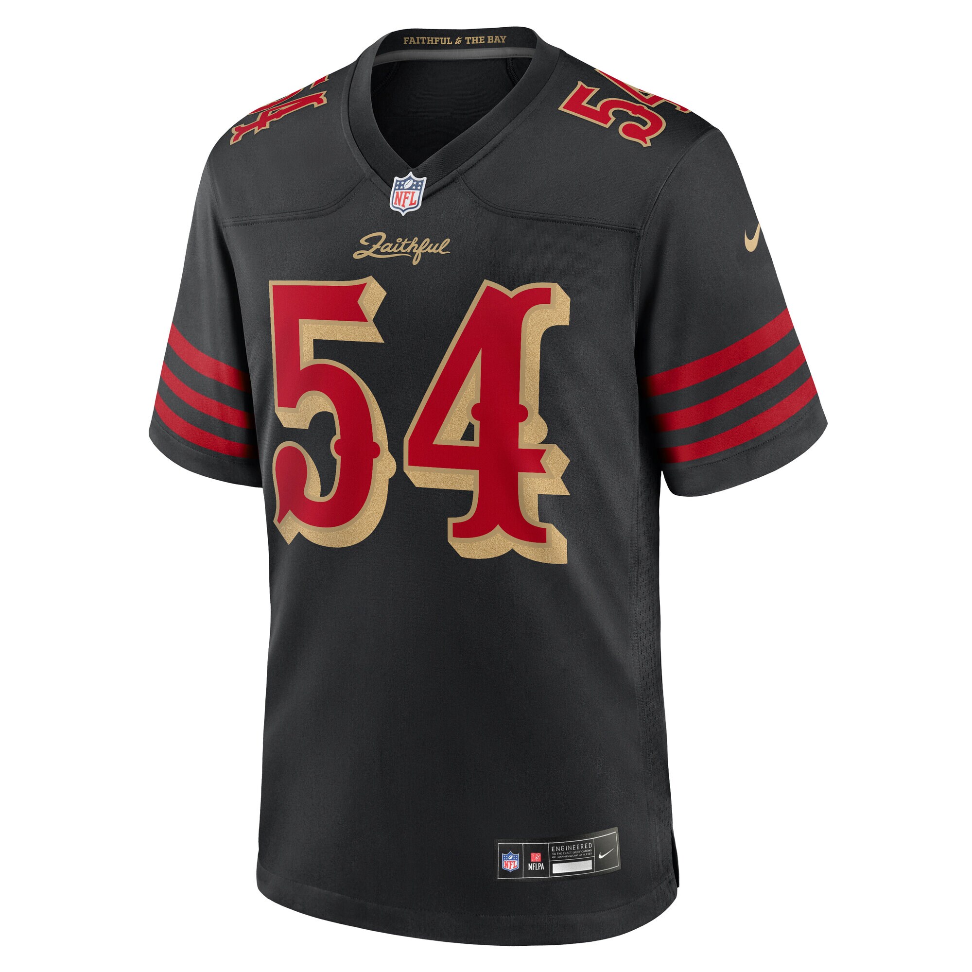 Fred Warner San Francisco 49ers Nike 2025 Rivalries Collection Game Jersey – Black Clowdercats