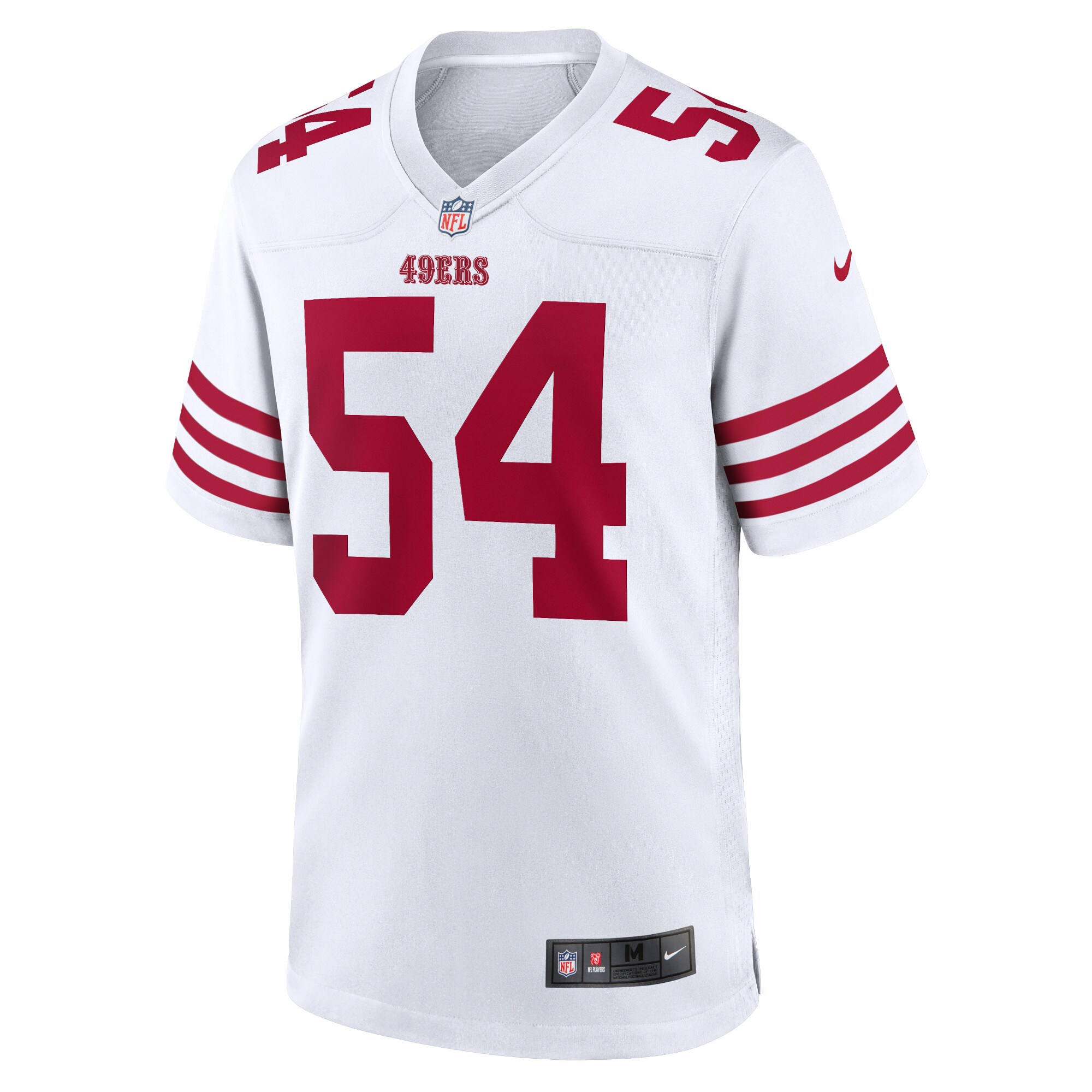 Fred Warner San Francisco 49ers Nike Player Game Jersey – White Clowdercats