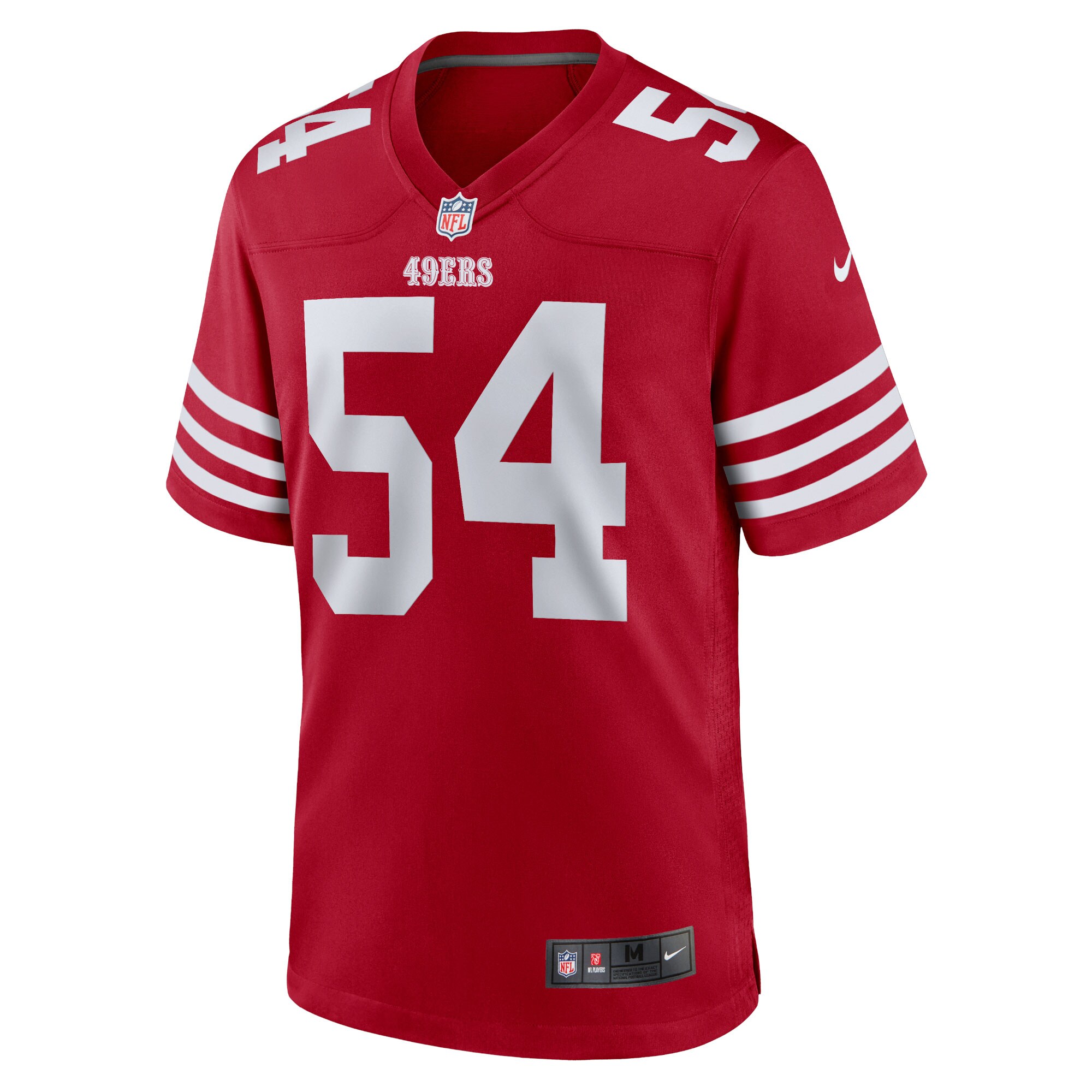 Fred Warner San Francisco 49ers Nike Team Game Player Jersey – Scarlet Clowdercats