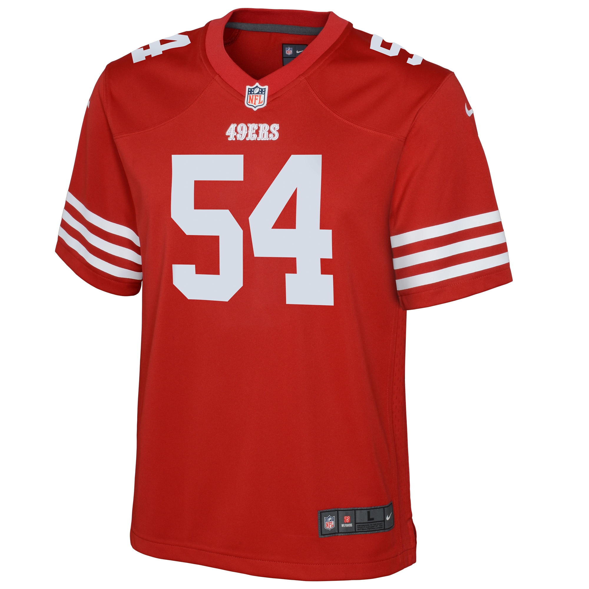 Fred Warner San Francisco 49ers Nike Youth Game Jersey – Scarlet Clowdercats