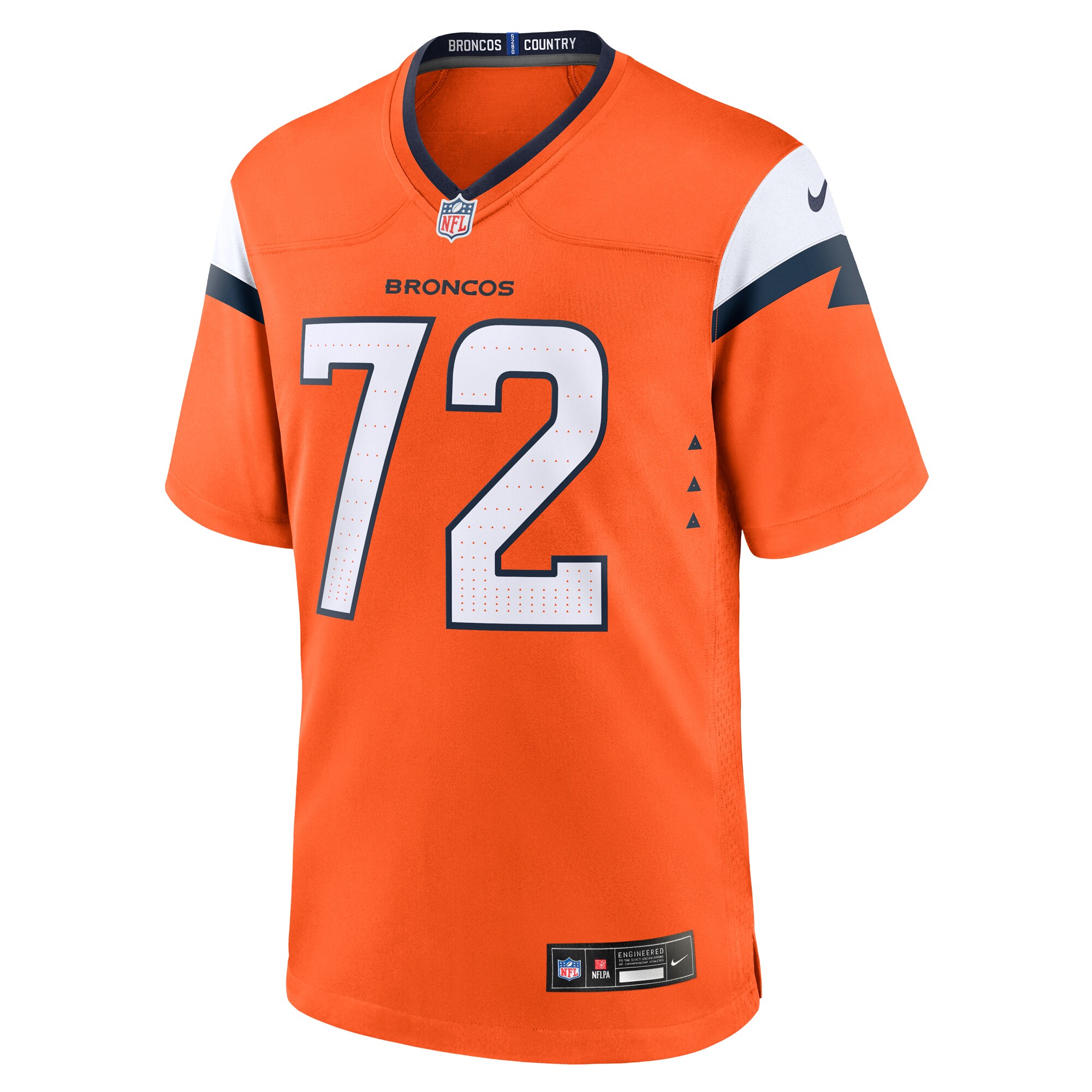 Garett Bolles Denver Broncos Nike Team Game Jersey – Orange Clowdercats