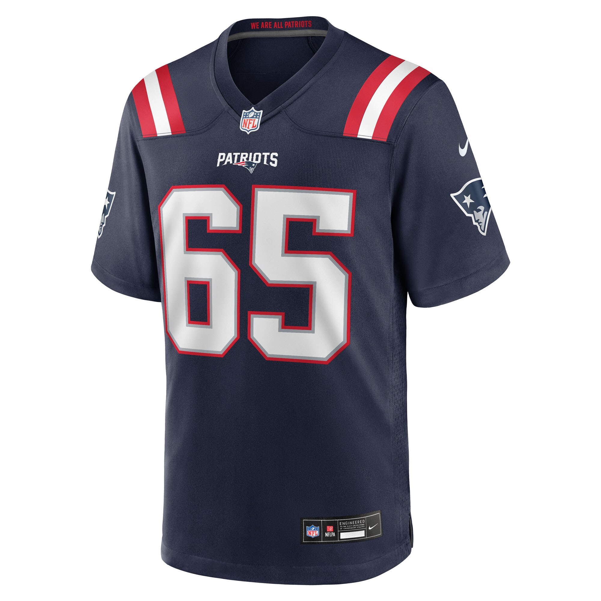 Garrett Bradbury New England Patriots Nike Team Game Jersey – Navy Clowdercats