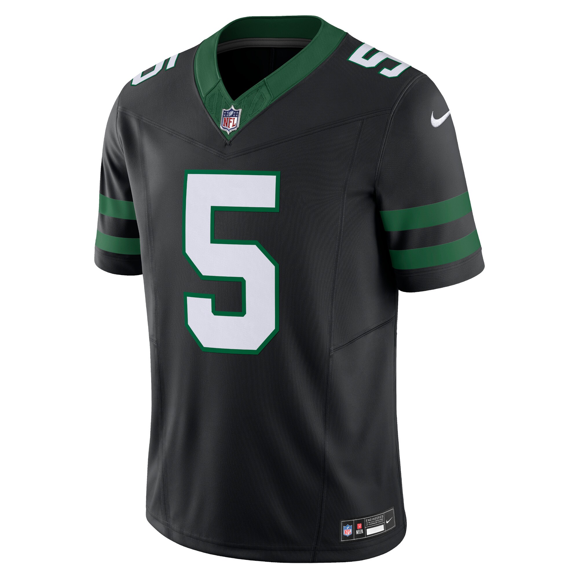 Garrett Wilson New York Jets Nike Alternate Vapor F.U.S.E. Limited Jersey – Legacy Black Clowdercats