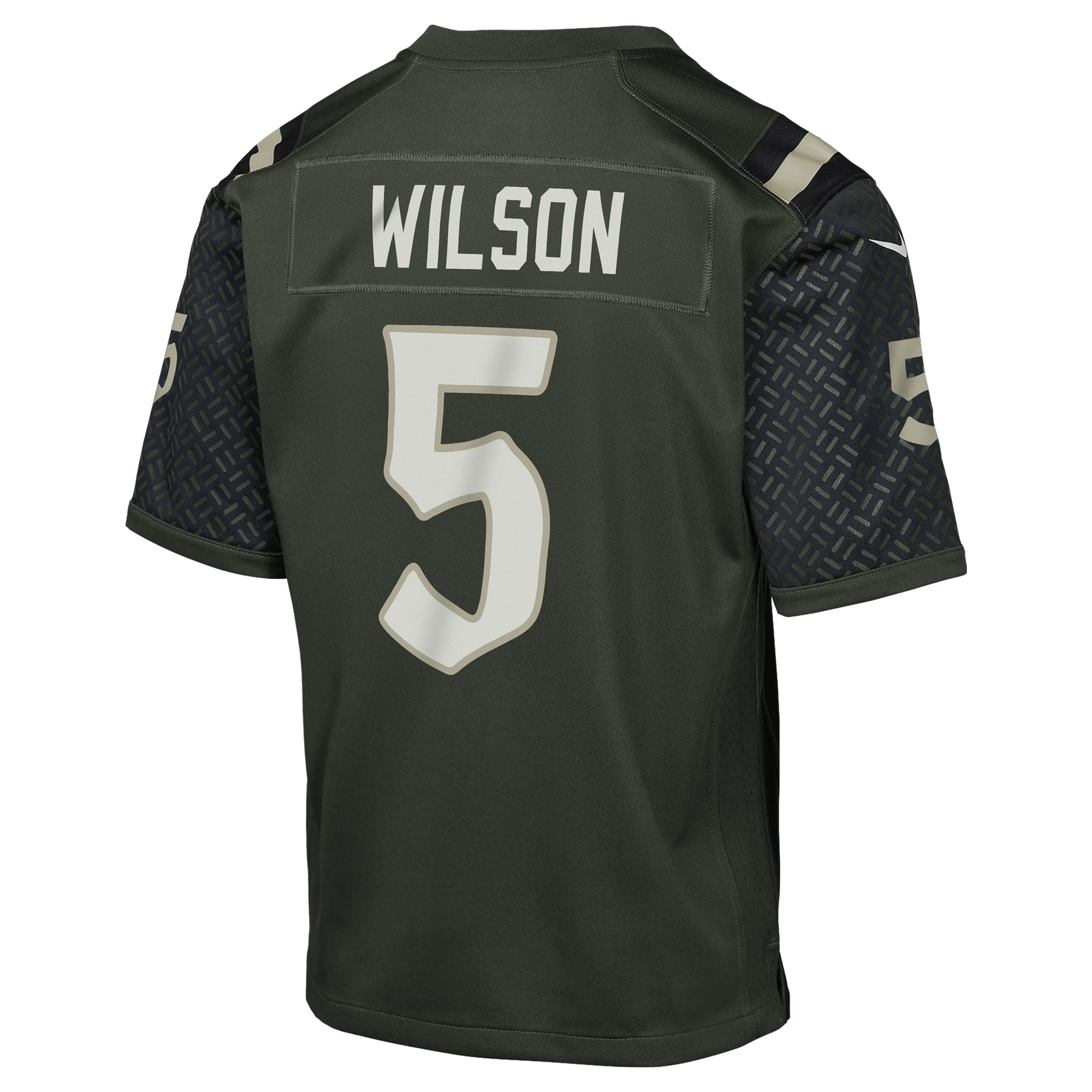 Garrett Wilson New York Jets Nike Youth 2025 Rivalries Collection Game Jersey – Gotham Green Clowdercats
