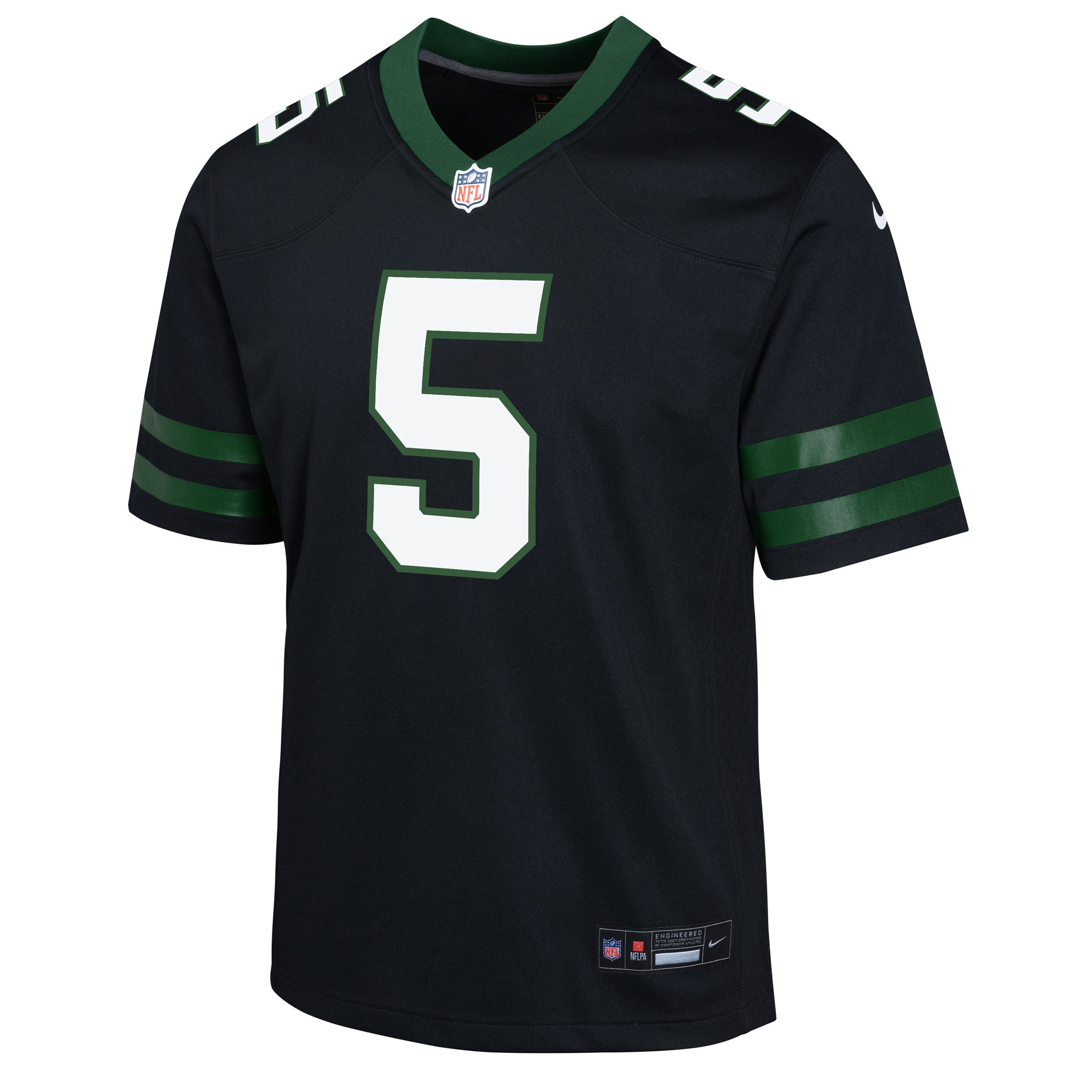 Garrett Wilson New York Jets Nike Youth Game Jersey – Black Clowdercats