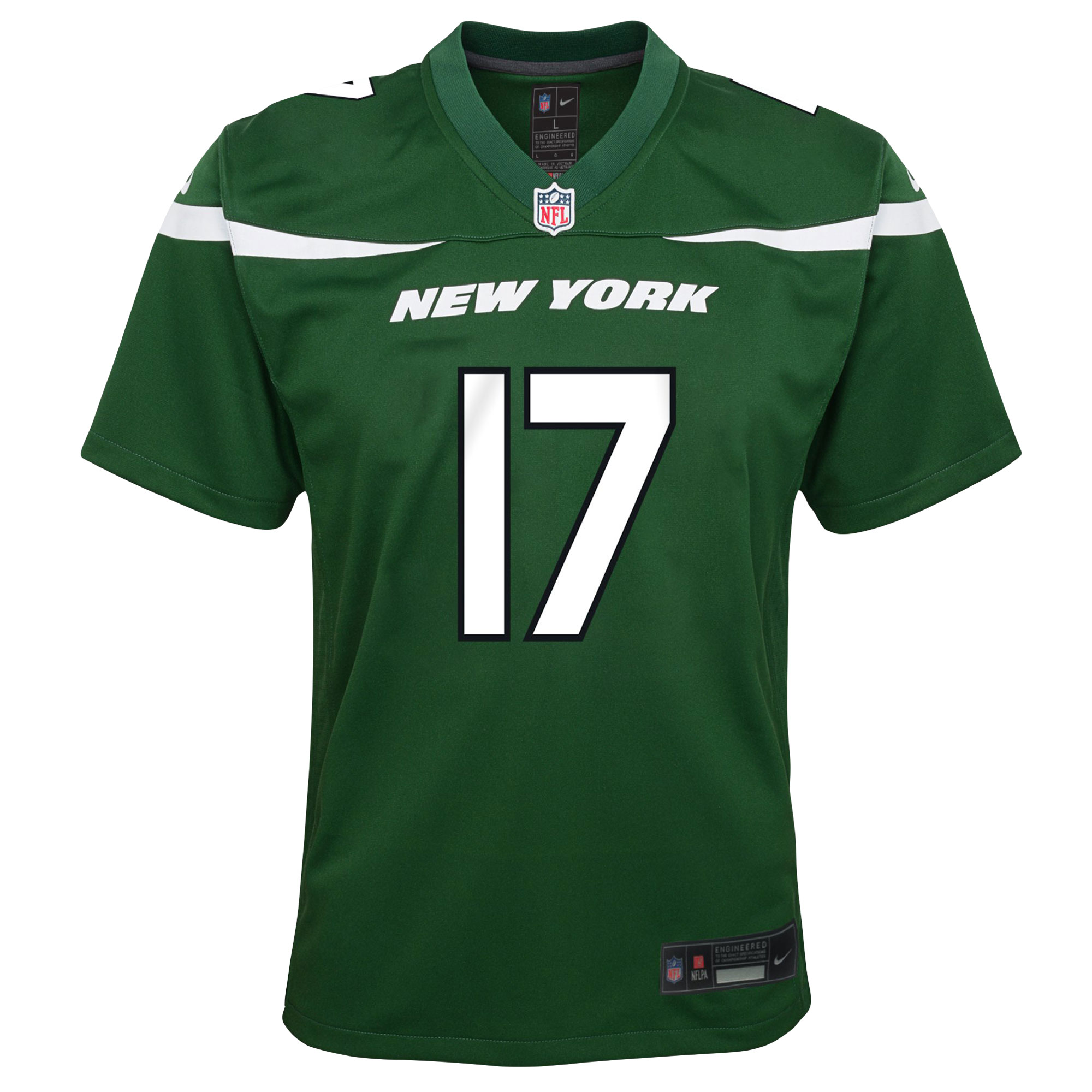 Garrett Wilson New York Jets Nike Youth Game Jersey – Green Clowdercats