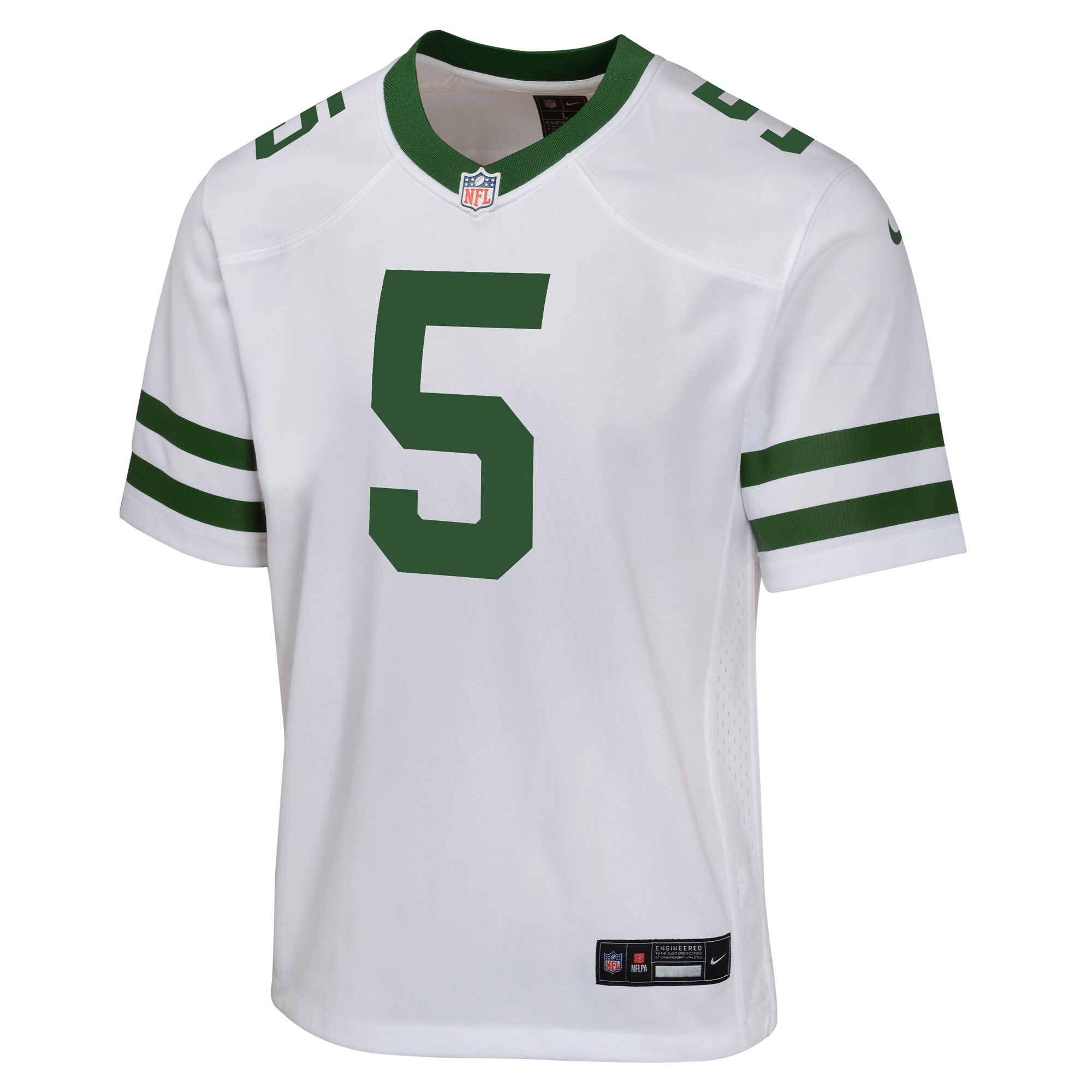 Garrett Wilson New York Jets Nike Youth Game Jersey – White Clowdercats