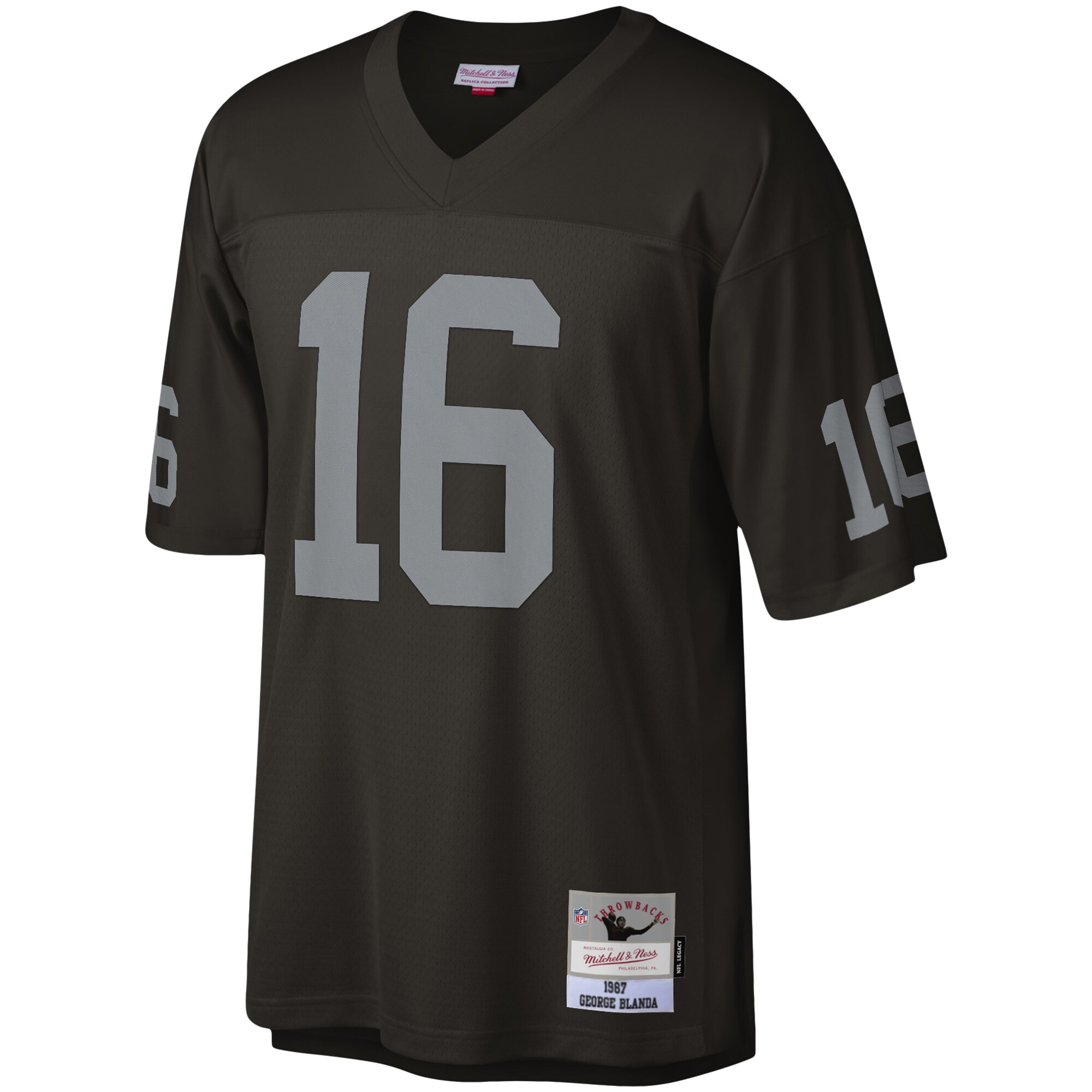 George Blanda Las Vegas Raiders Mitchell & Ness Legacy Replica Jersey – Black Clowdercats