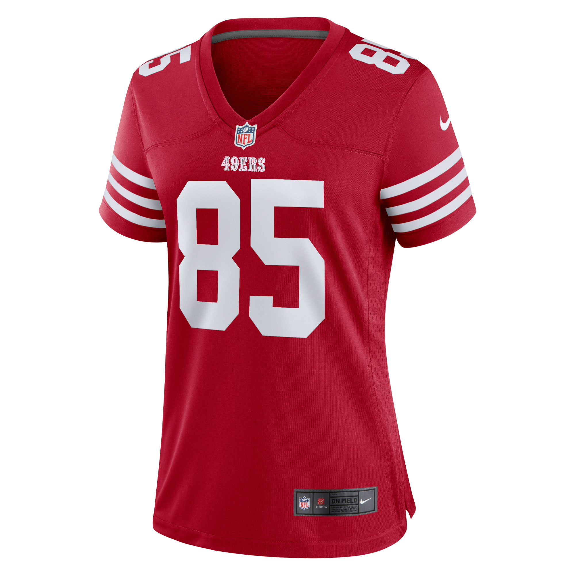 George Kittle San Francisco 49ers Nike Women’s Team Game Player Jersey – Scarlet Clowdercats
