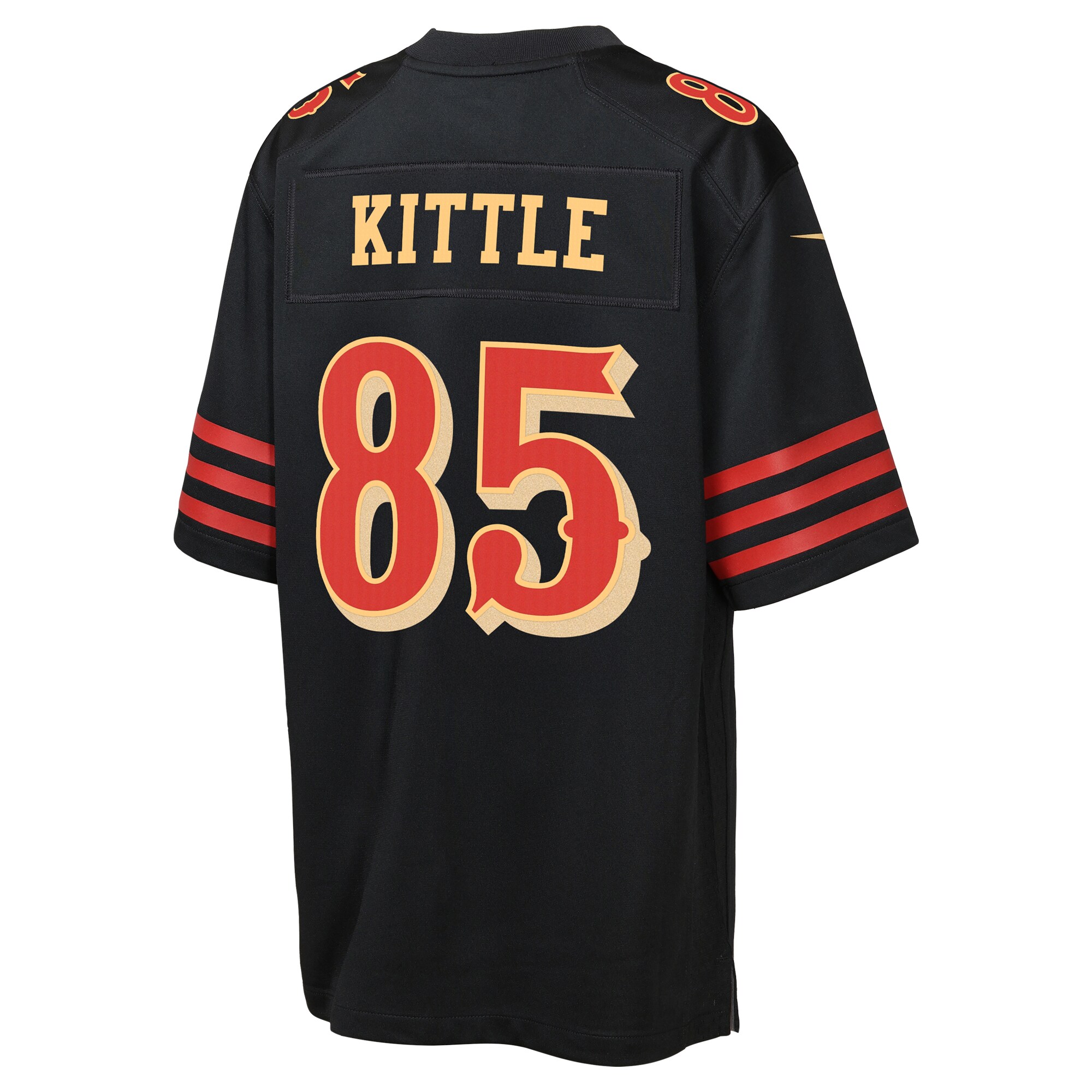 George Kittle San Francisco 49ers Nike Youth 2025 Rivalries Collection Game Jersey – Black Clowdercats