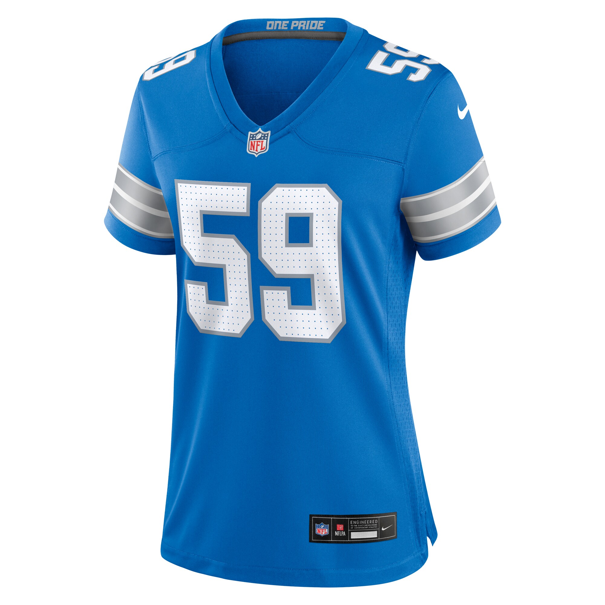 Giovanni Manu Detroit Lions Nike Women’s Team Game Jersey – Blue Clowdercats