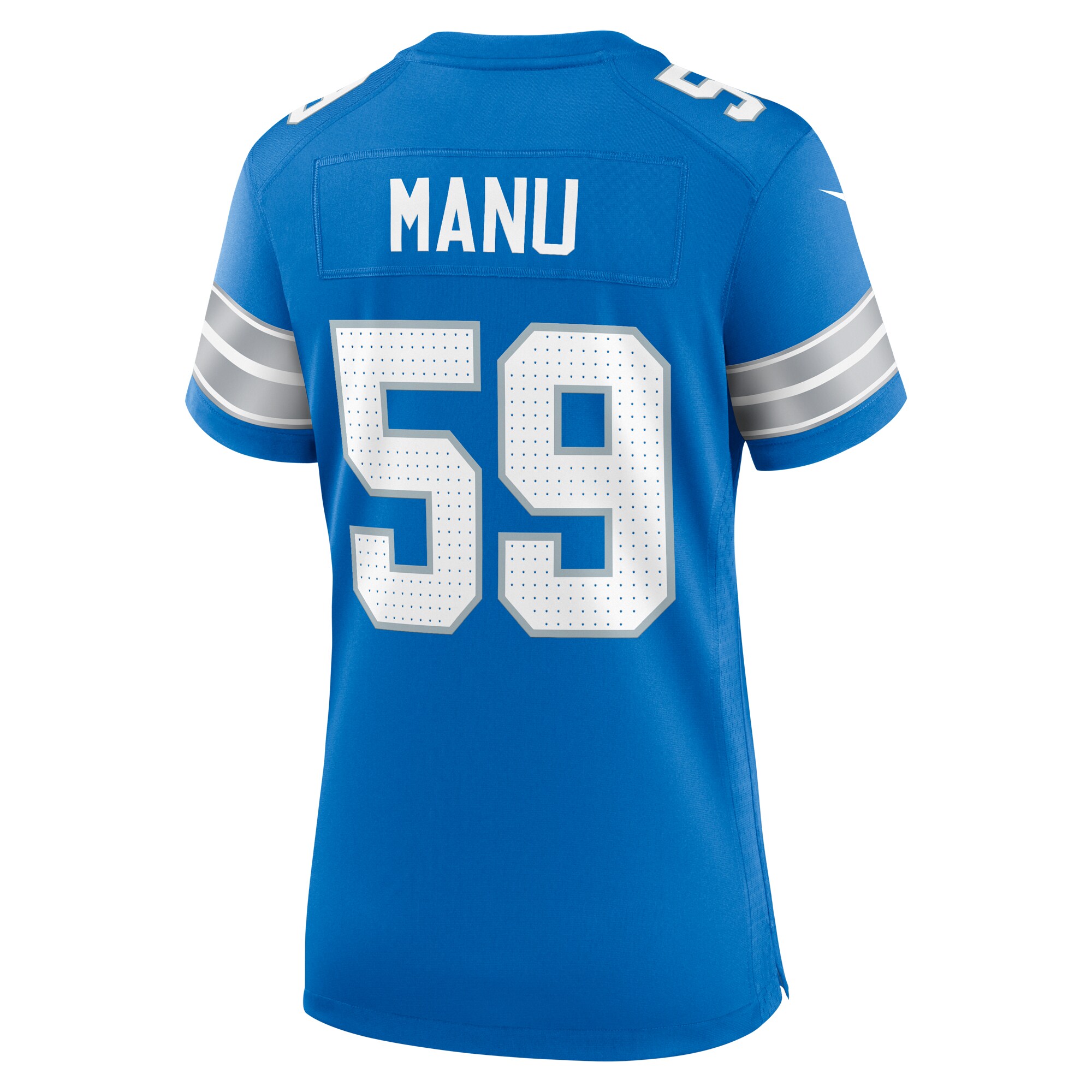 Giovanni Manu Detroit Lions Nike Women’s Team Game Jersey – Blue Clowdercats