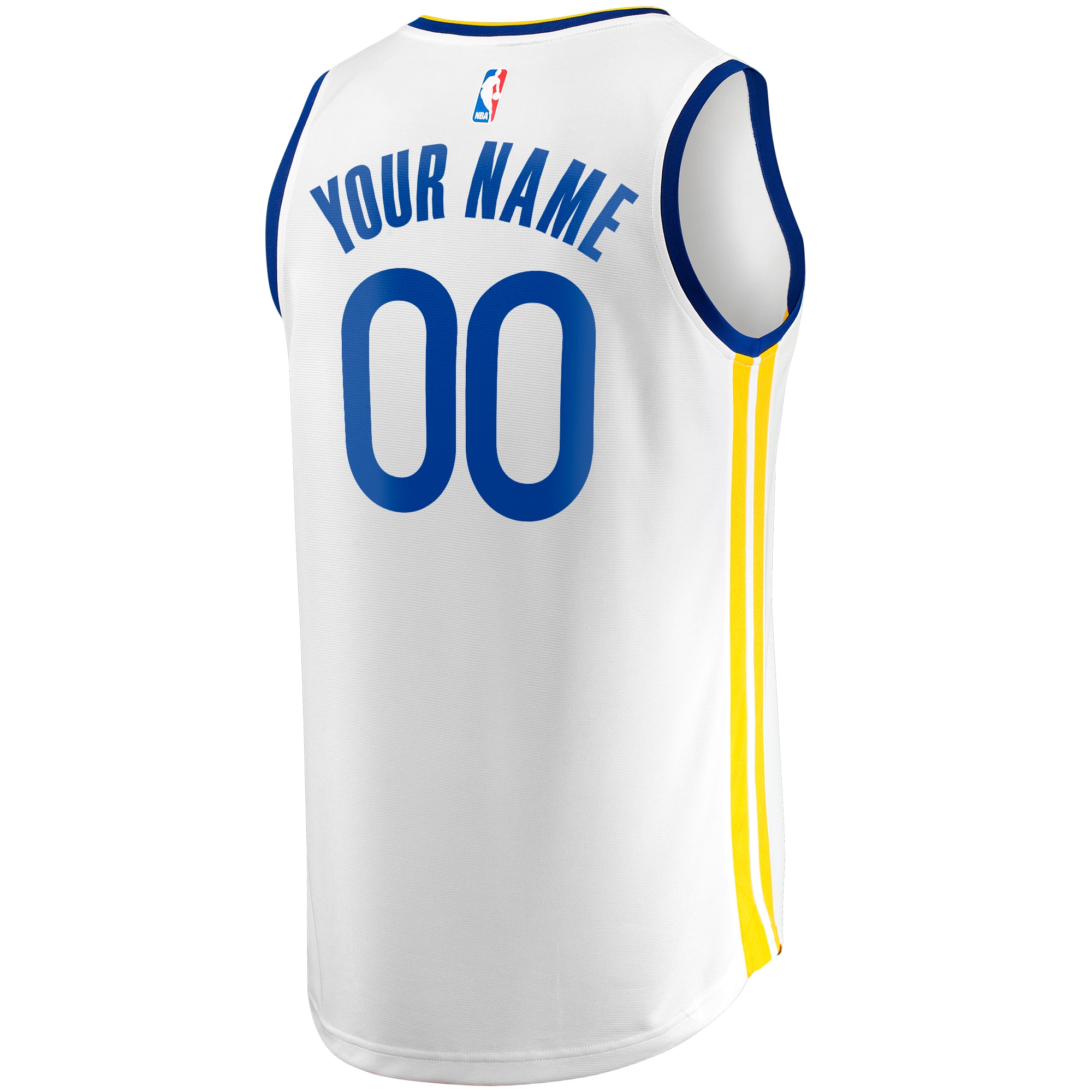 Golden State Warriors Fanatics Youth Fast Break Replica Custom Jersey – Association Edition – White Clowdercats