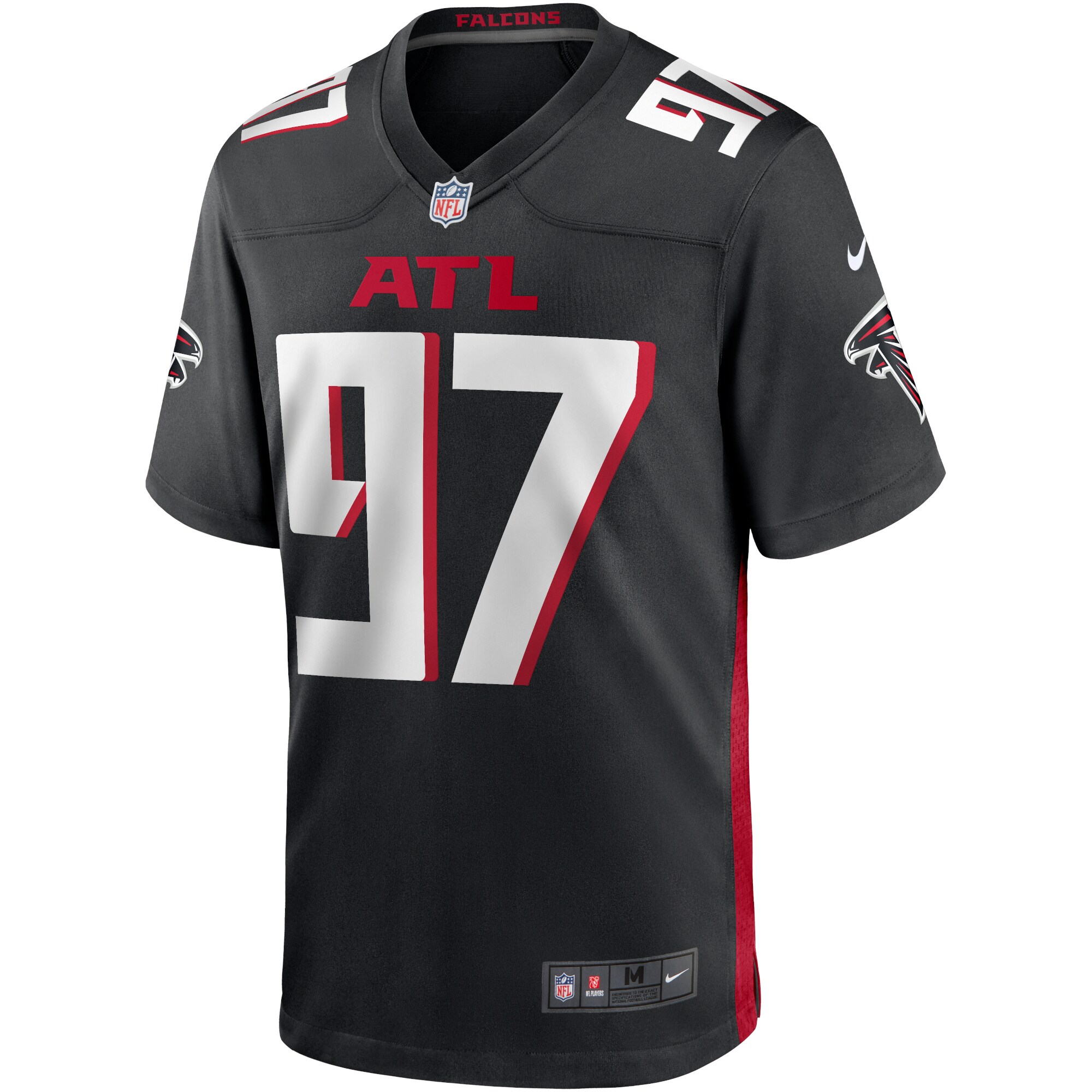 Grady Jarrett Atlanta Falcons Nike Game Player Jersey – Black Clowdercats