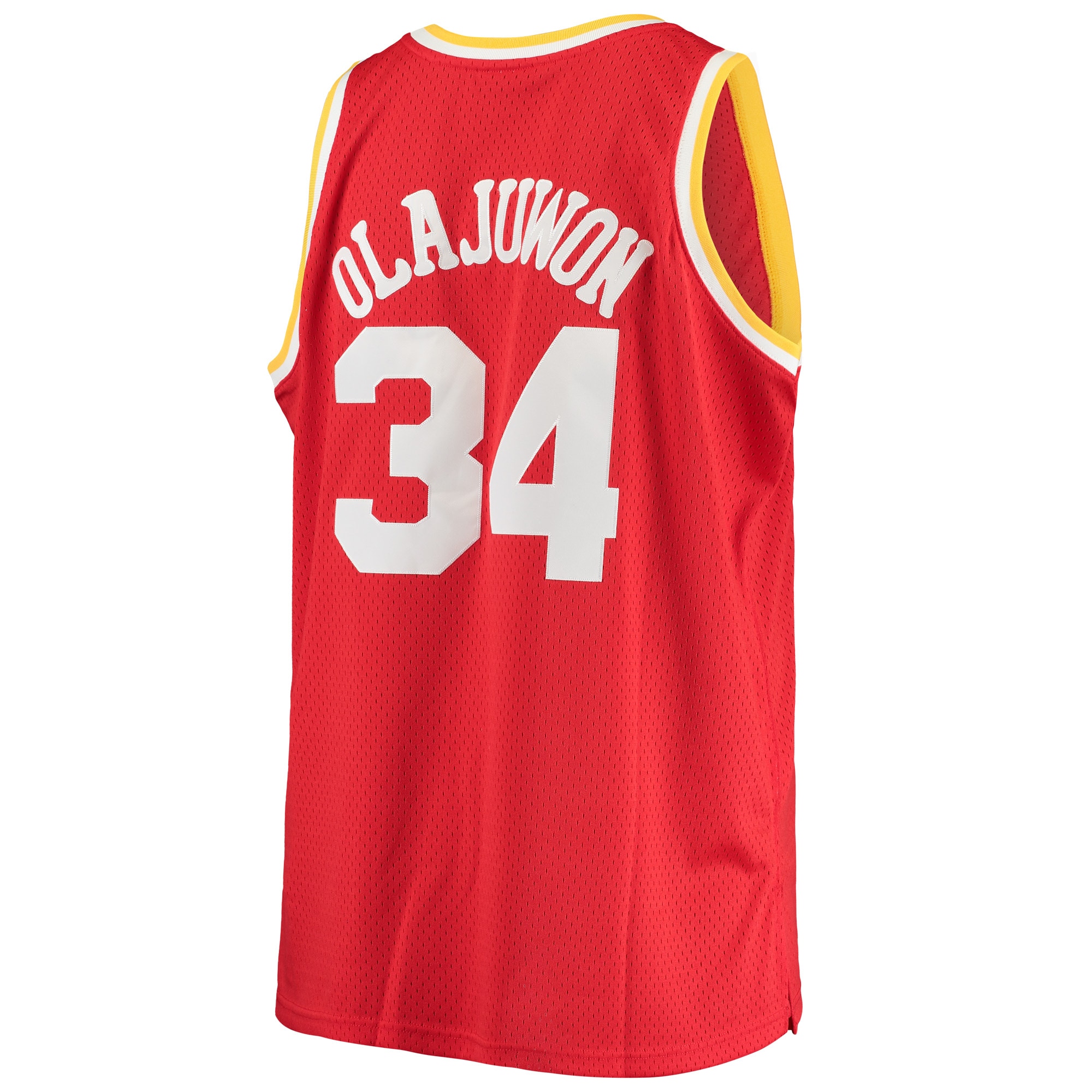 Hakeem Olajuwon Houston Rockets Mitchell & Ness 1993/94 Big & Tall Hardwood Classics Swingman Jersey – Red Clowdercats