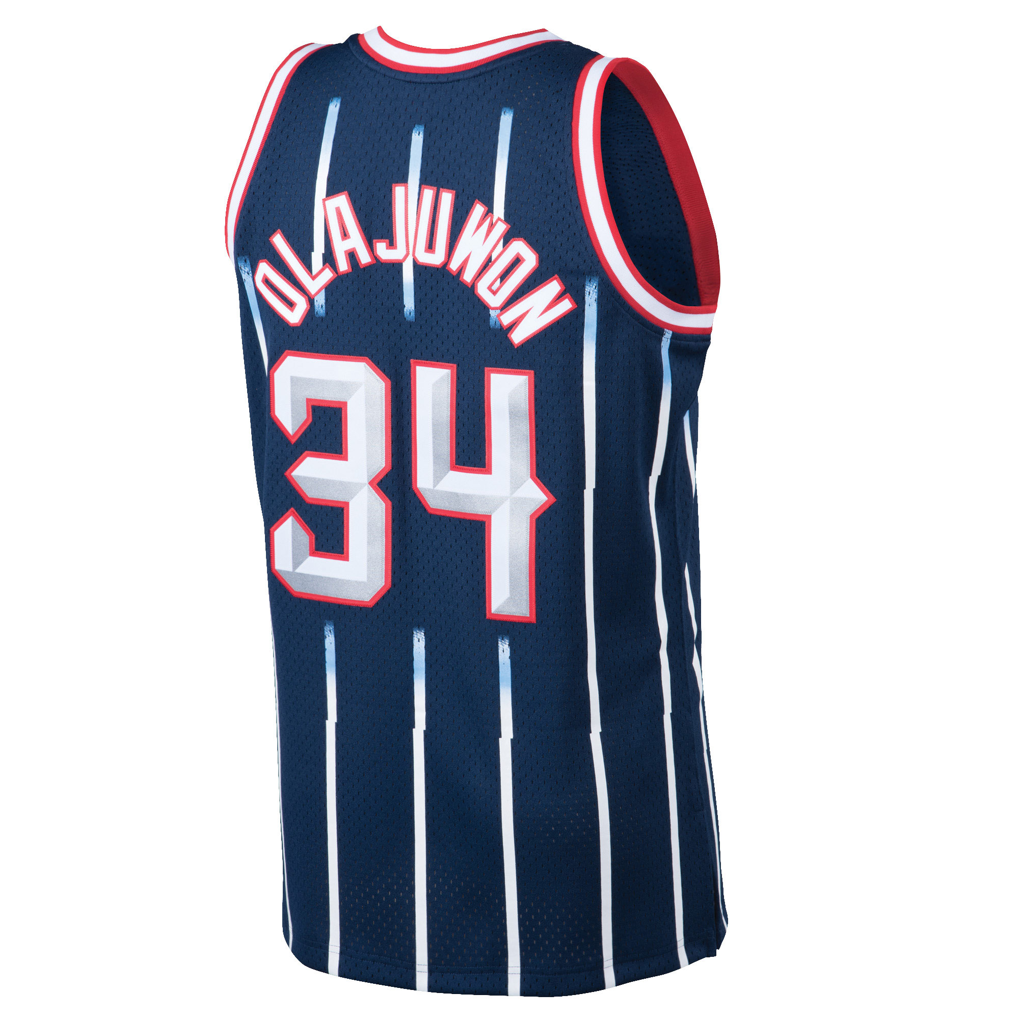 Hakeem Olajuwon Houston Rockets Mitchell & Ness 1996/97 Hardwood Classics Swingman Jersey – Navy Clowdercats