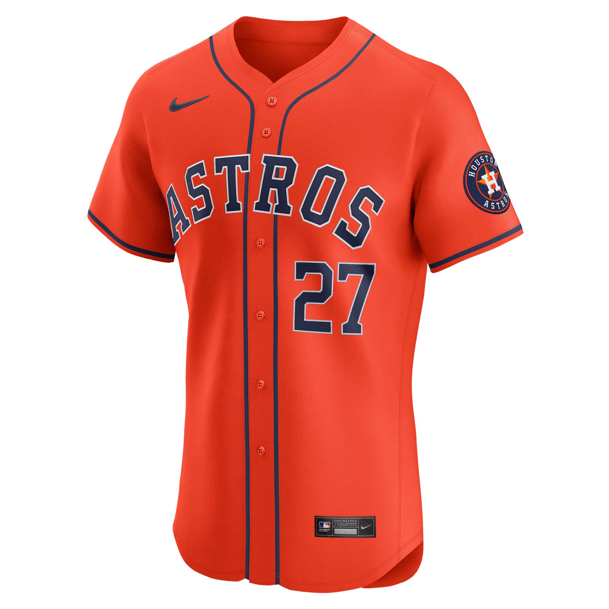 Houston Astros Nike Home Vapor Premier Elite Patch Jersey – White