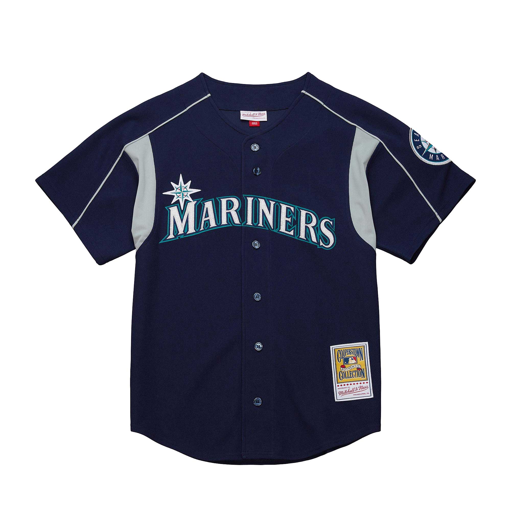 Ichiro Suzuki Seattle Mariners Mitchell & Ness Cooperstown Collection Batting Practice Jersey – Navy