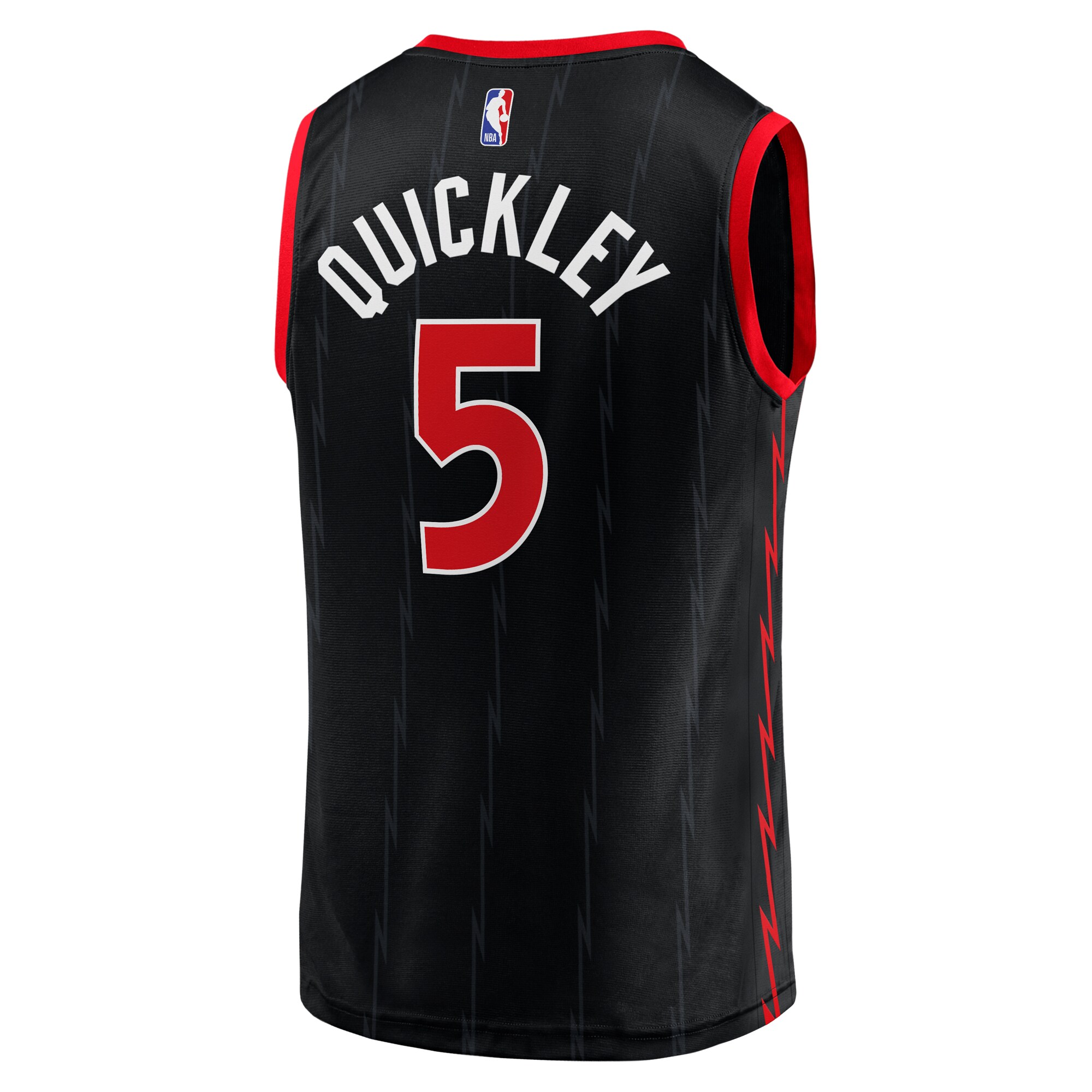 Immanuel Quickley Toronto Raptors Fanatics Fast Break Player Jersey – Statement Edition – Black Clowdercats