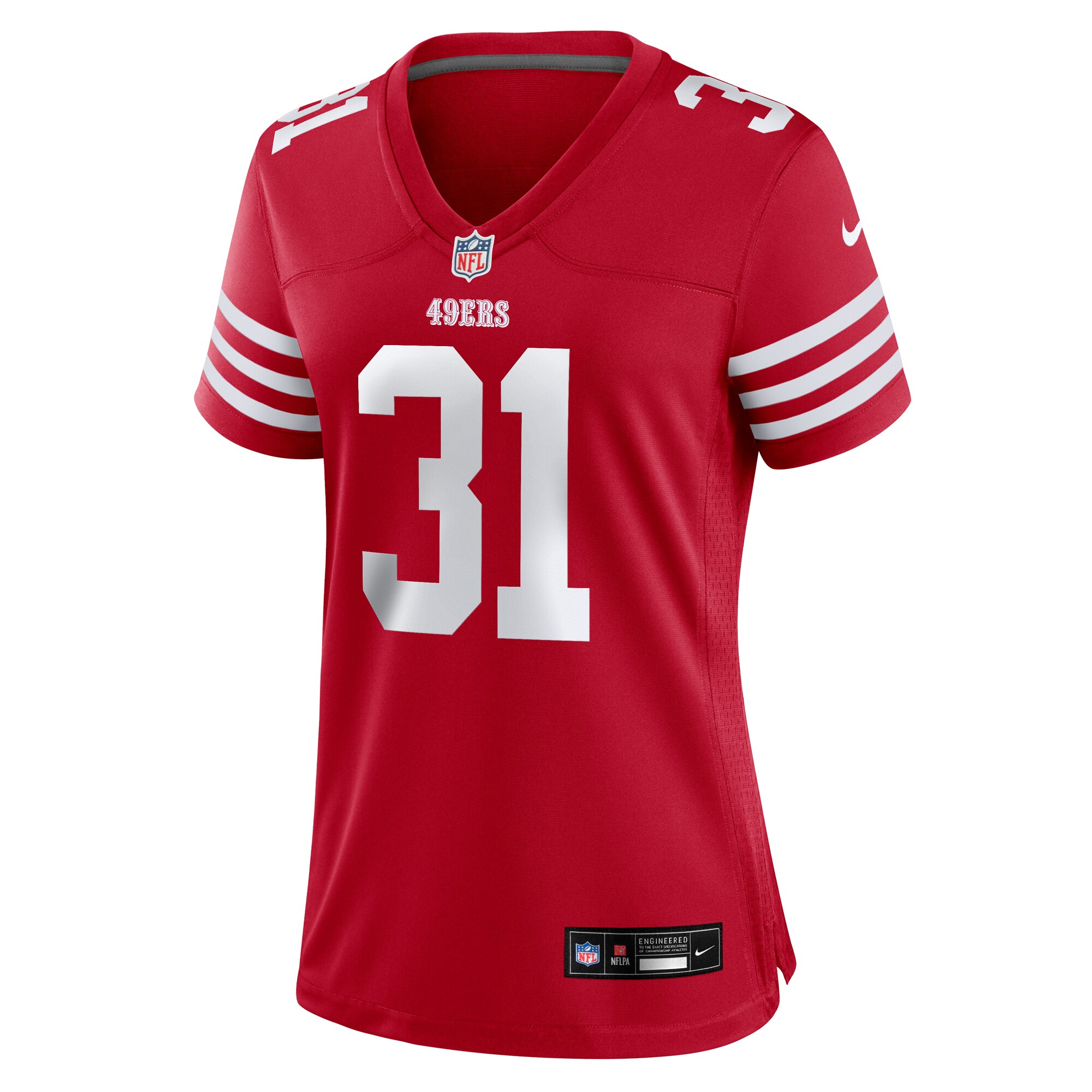 Isaac Guerendo San Francisco 49ers Nike Women’s Team Game Jersey – Scarlet Clowdercats