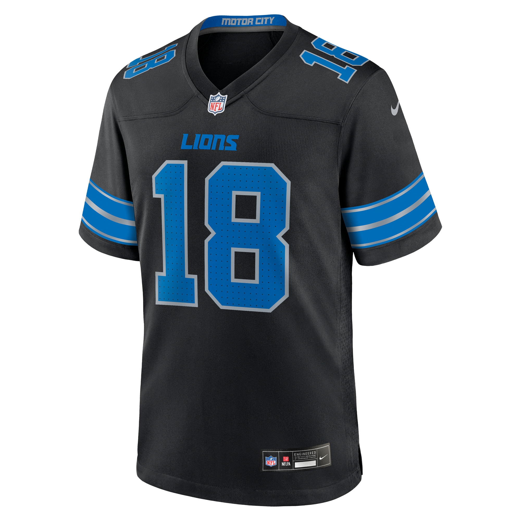Isaac TeSlaa Detroit Lions Nike Alternate Game Player Jersey – Black Clowdercats