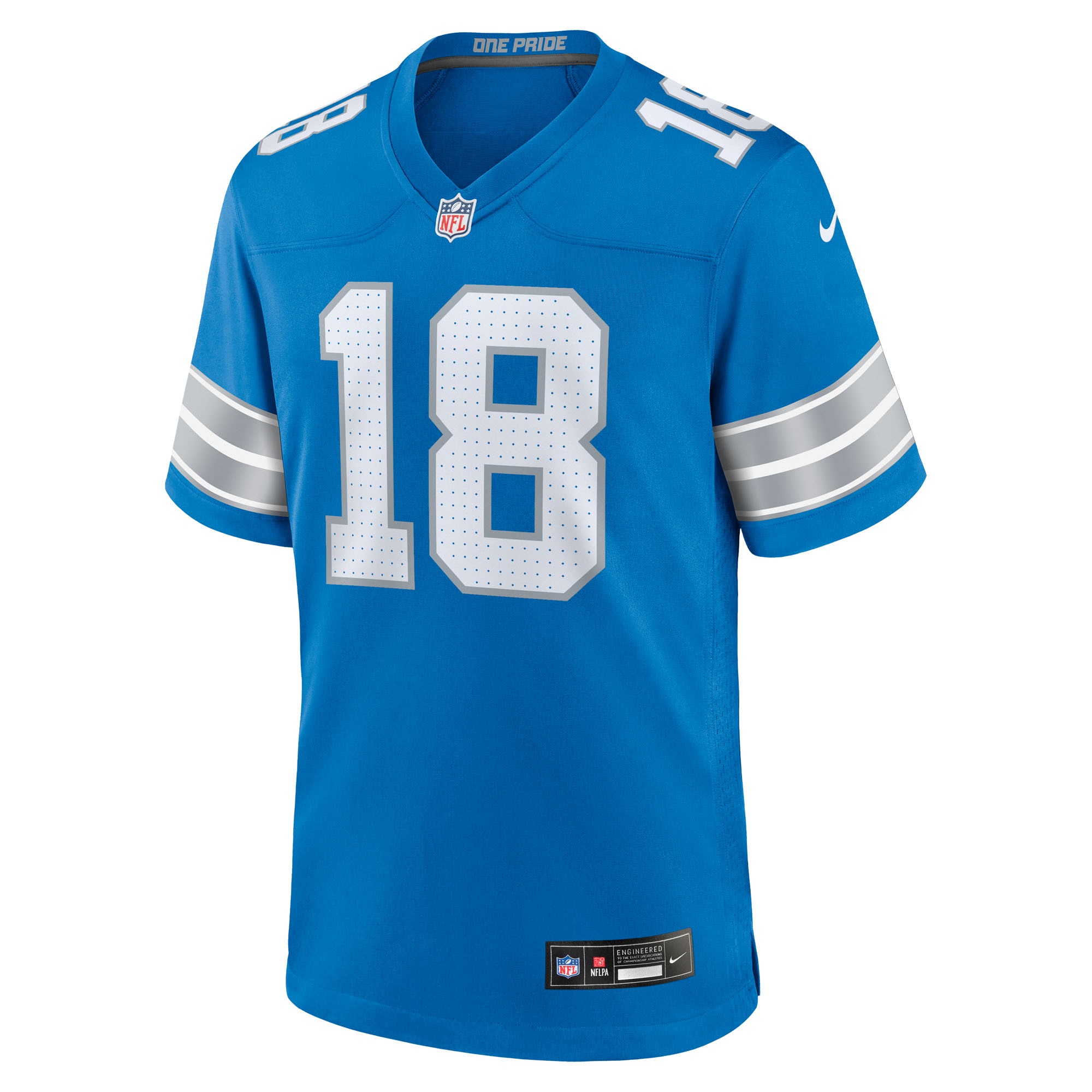 Isaac TeSlaa Detroit Lions Nike Game Player Jersey – Blue Clowdercats