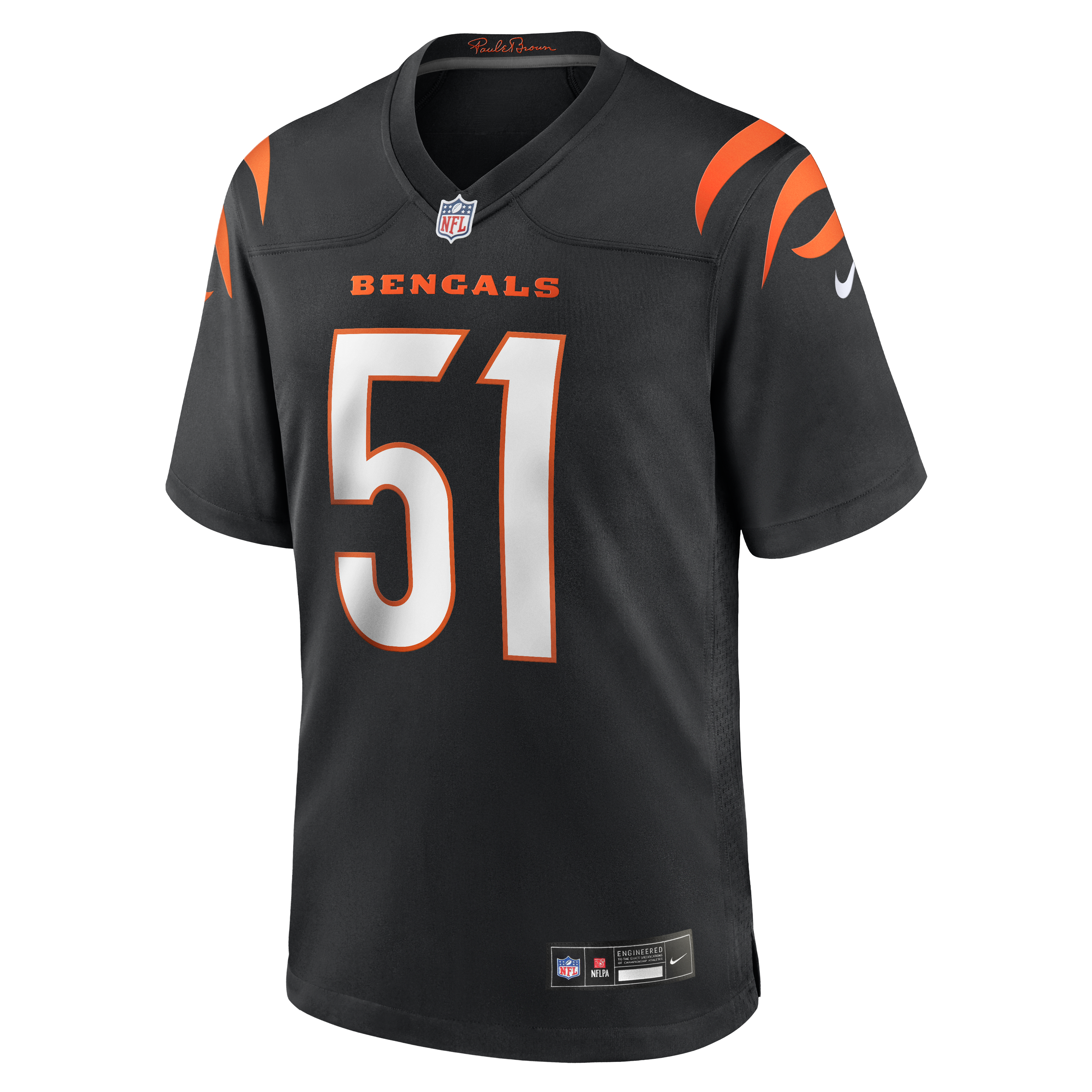 Isaiah Foskey Cincinnati Bengals Nike Team Game Jersey – Black Clowdercats