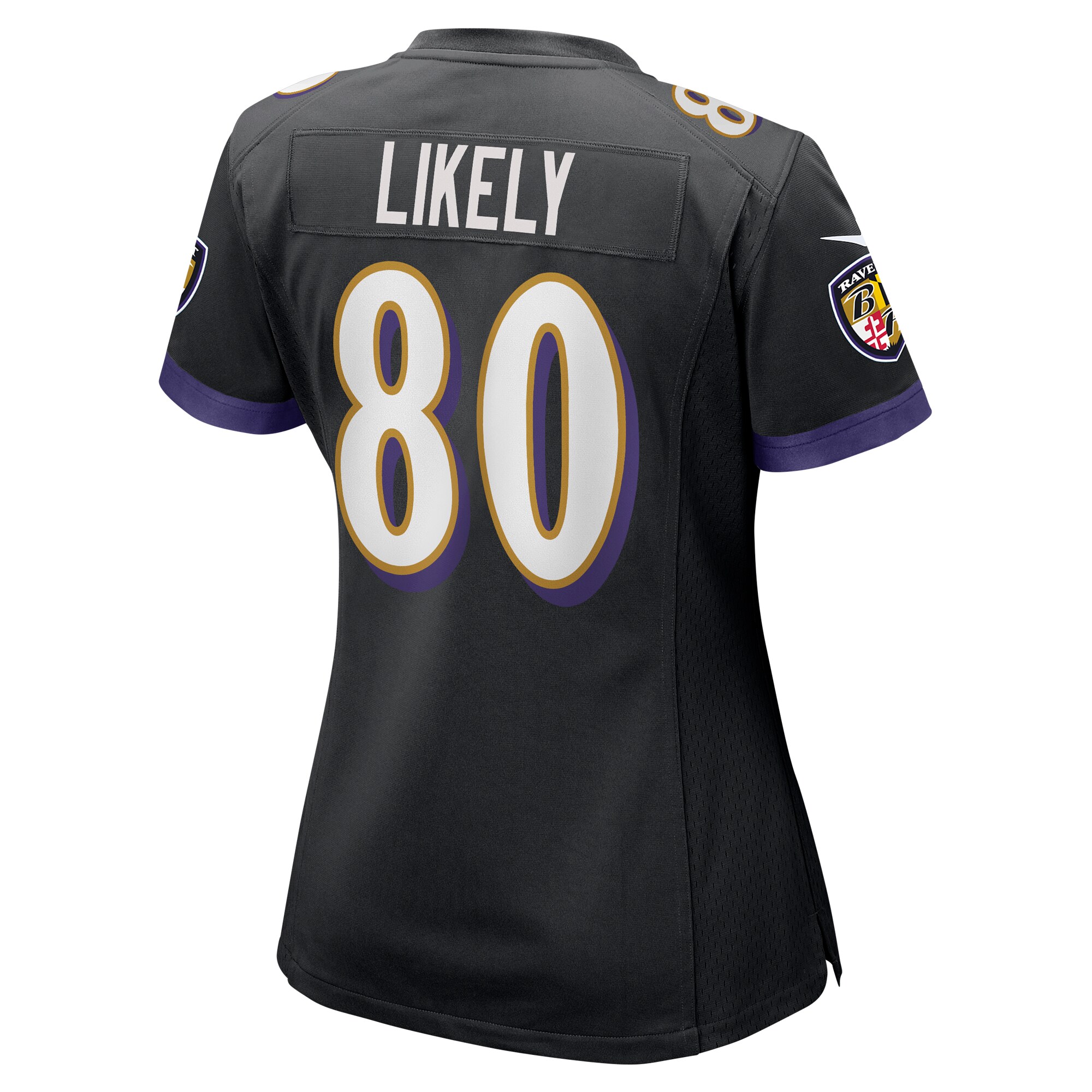 Isaiah Likely Baltimore Ravens Nike Women’s Alternate Game Jersey – Black Clowdercats