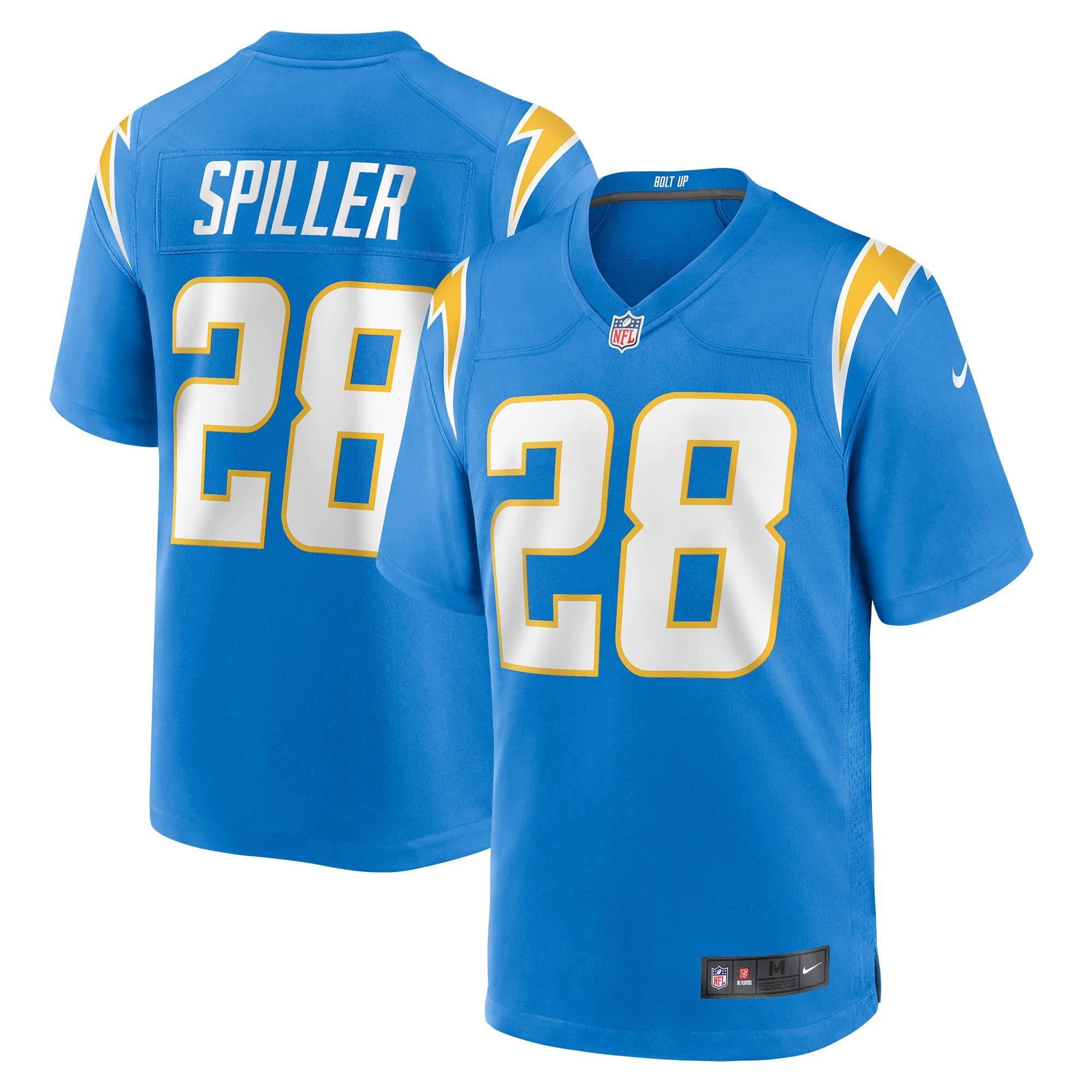 Isaiah Spiller Los Angeles Chargers Nike Game Jersey – Powder Blue Clowdercats