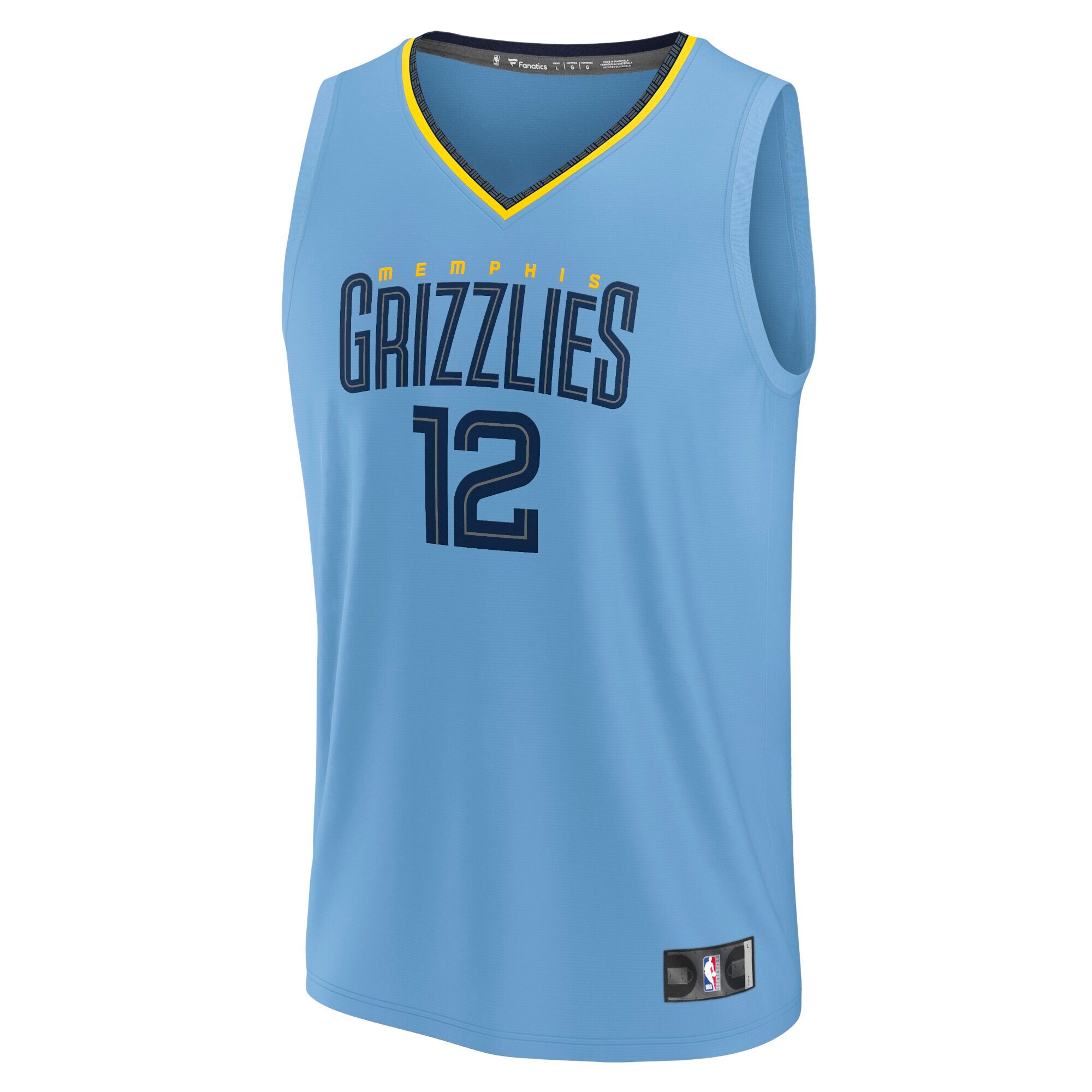 Ja Morant Memphis Grizzlies Fanatics Youth Fast Break Player Jersey – Statement Edition – Light Blue Clowdercats