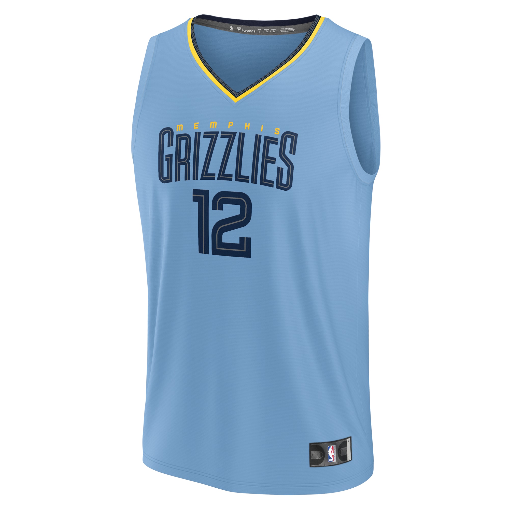 Ja Morant Memphis Grizzlies Fanatics Youth Fast Break Replica Player Jersey – Statement Edition – Light Blue Clowdercats
