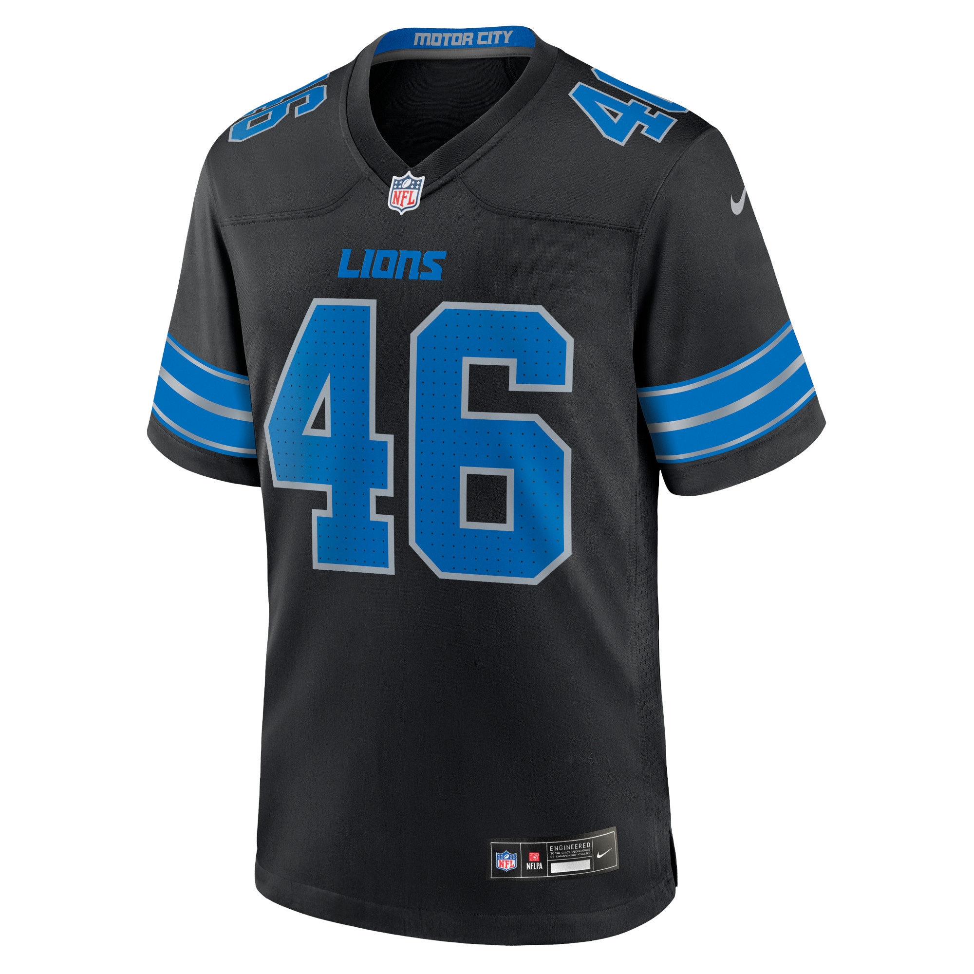 Jack Campbell Detroit Lions Nike 2nd Alternate Game Jersey – Black Clowdercats