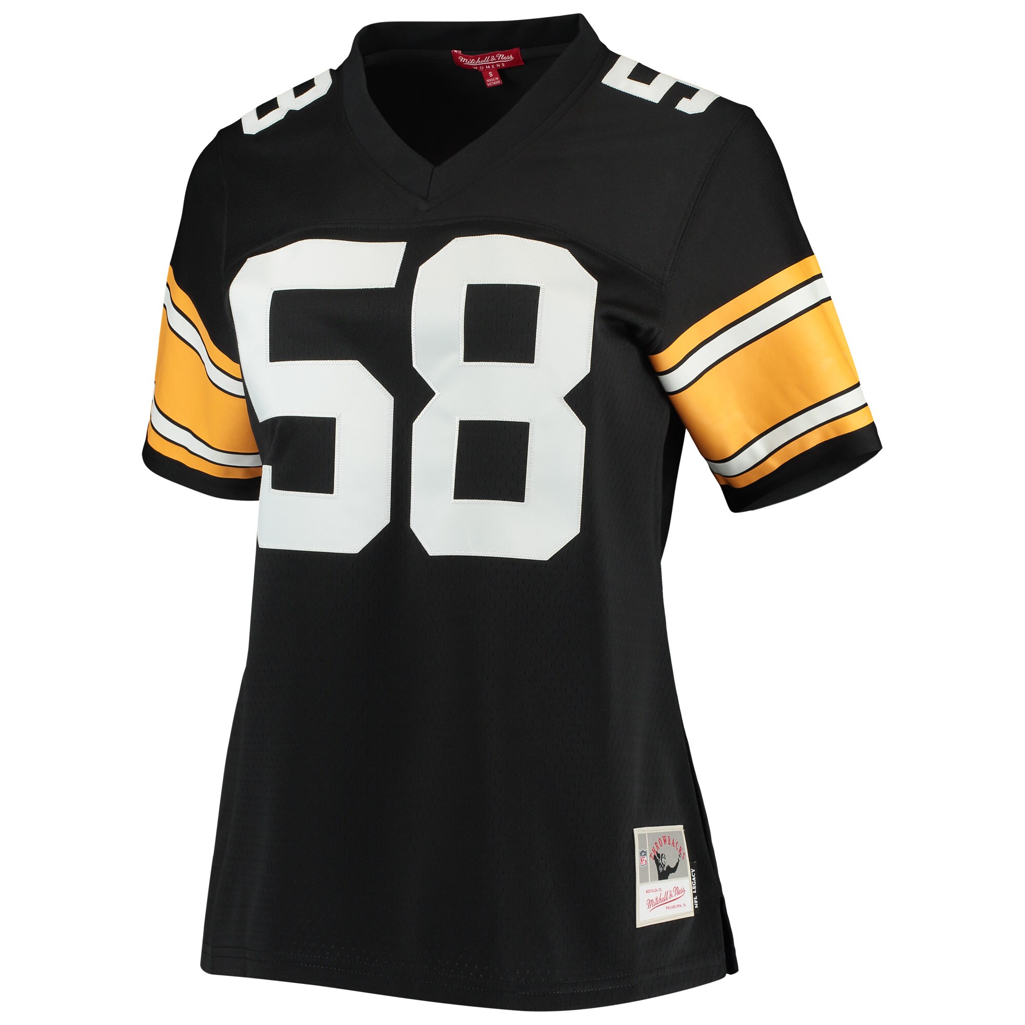 Jack Lambert Pittsburgh Steelers Mitchell & Ness Women’s Legacy Replica Player Jersey – Black Clowdercats