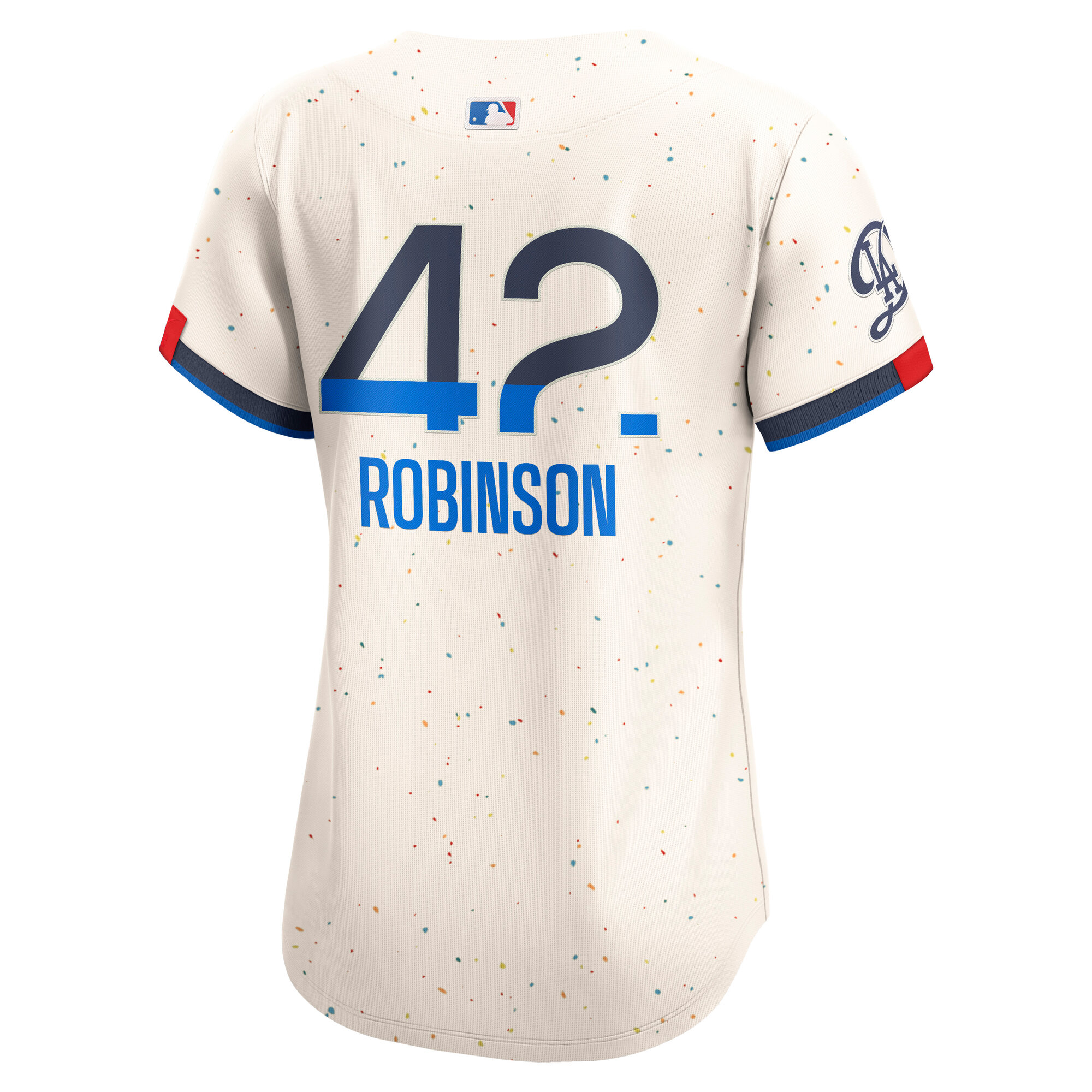 Jackie Robinson Los Angeles Dodgers Nike Women’s City Connect Retired Limited Jersey – Cream