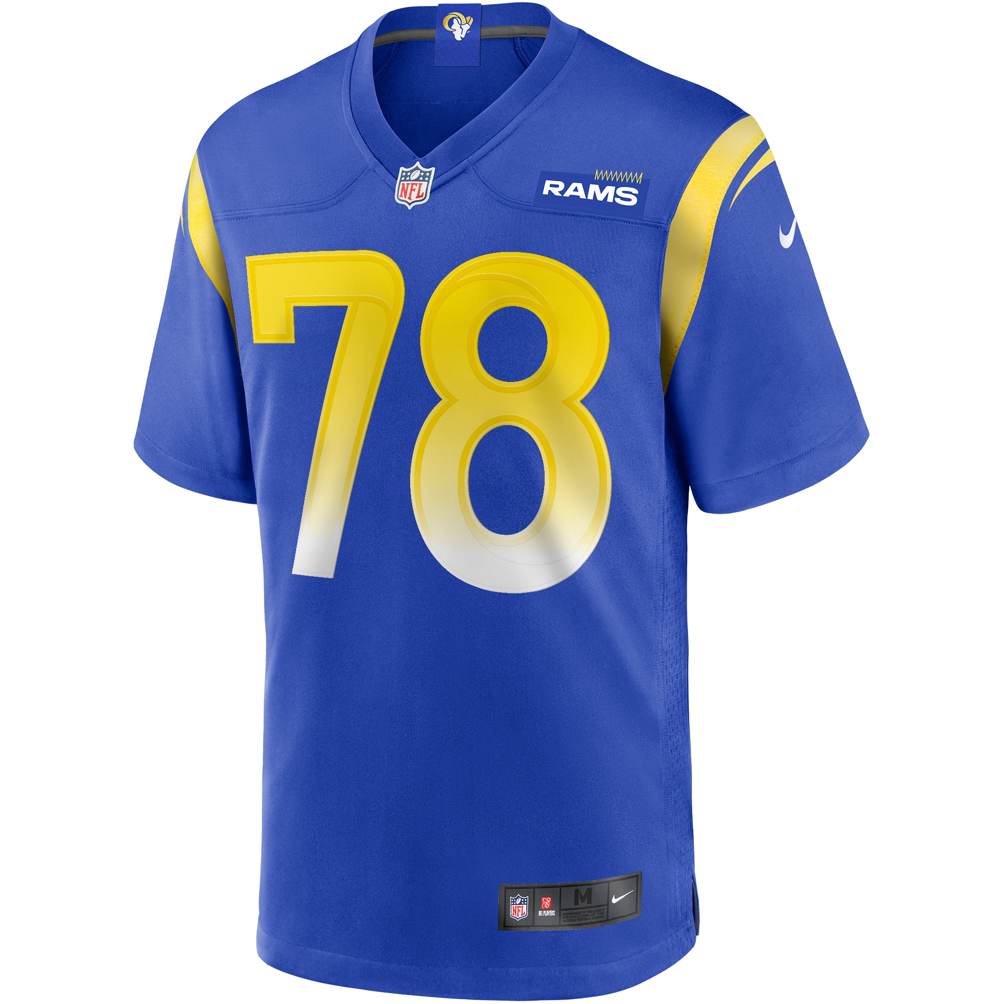 Jackie Slater Los Angeles Rams Nike Game Retired Player Jersey – Royal Clowdercats