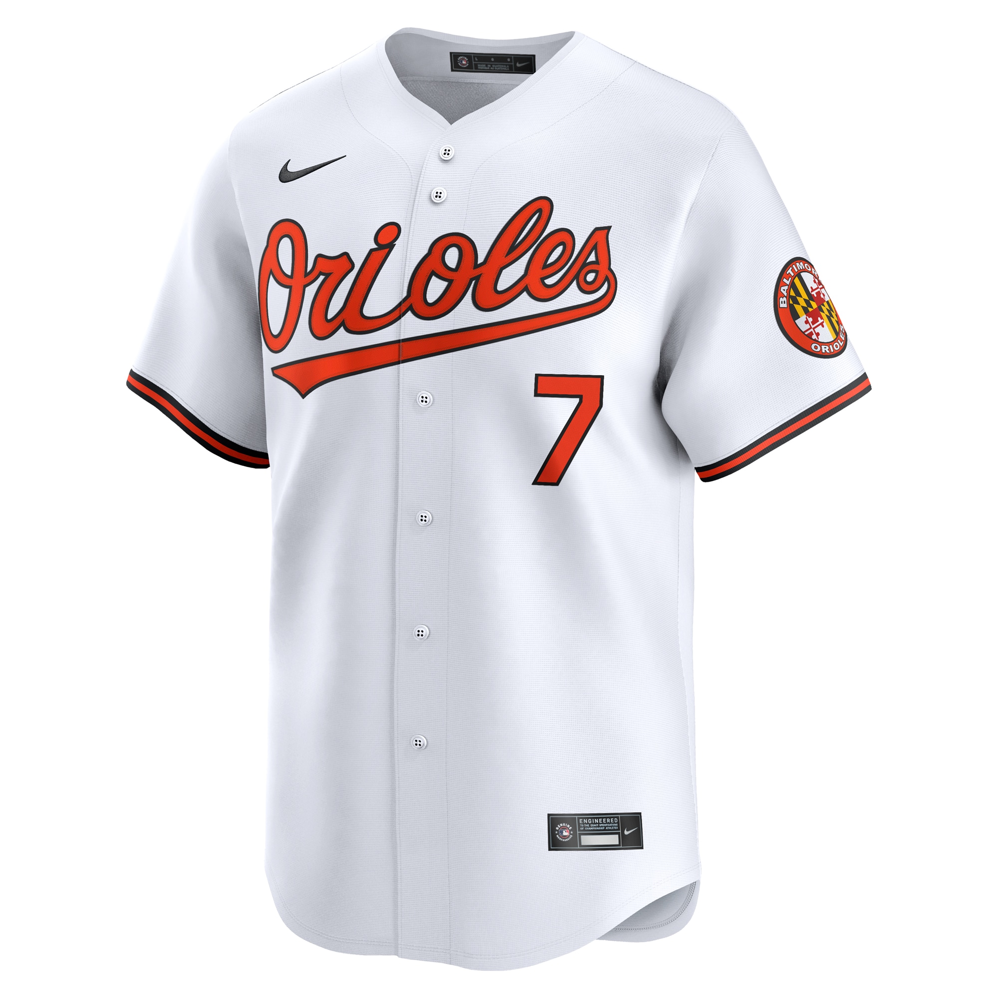 Jackson Holliday Baltimore Orioles Nike Home Limited Player Jersey – White