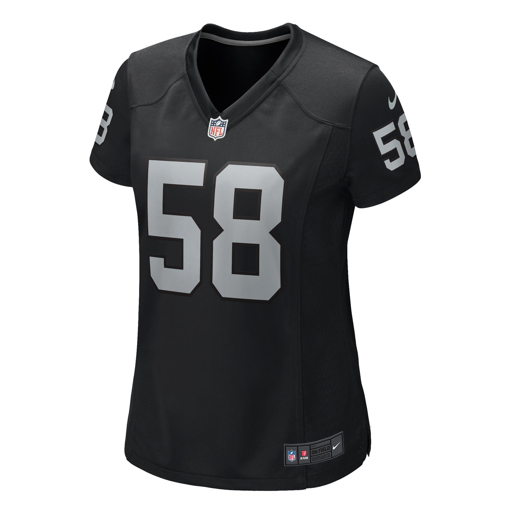 Jackson Powers-Johnson Las Vegas Raiders Nike Women’s Game Jersey – Black Clowdercats