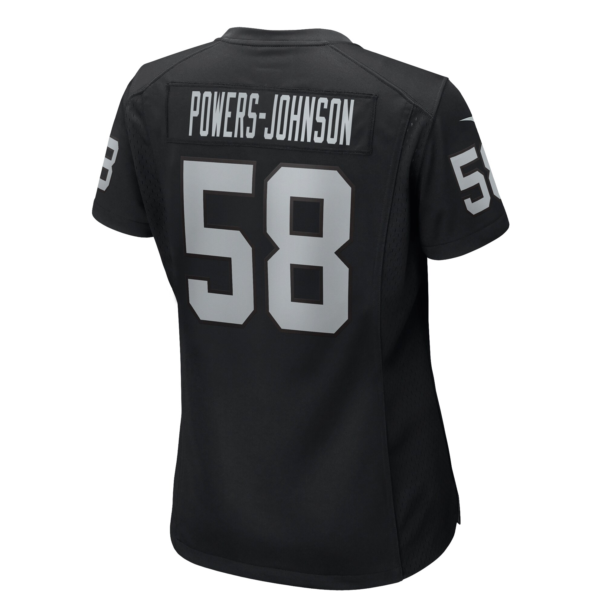 Jackson Powers-Johnson Las Vegas Raiders Nike Women’s Game Jersey – Black Clowdercats