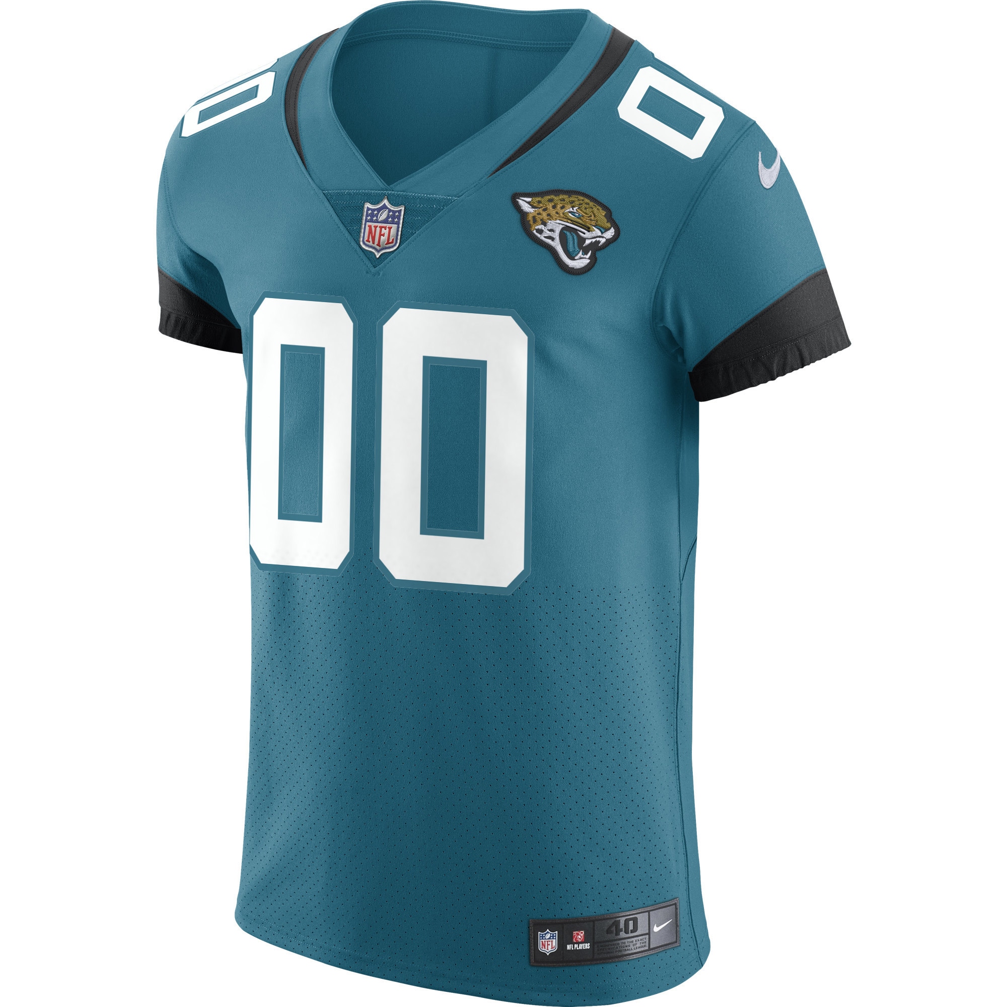Jacksonville Jaguars Nike Vapor Untouchable Elite Custom Jersey – Teal Clowdercats