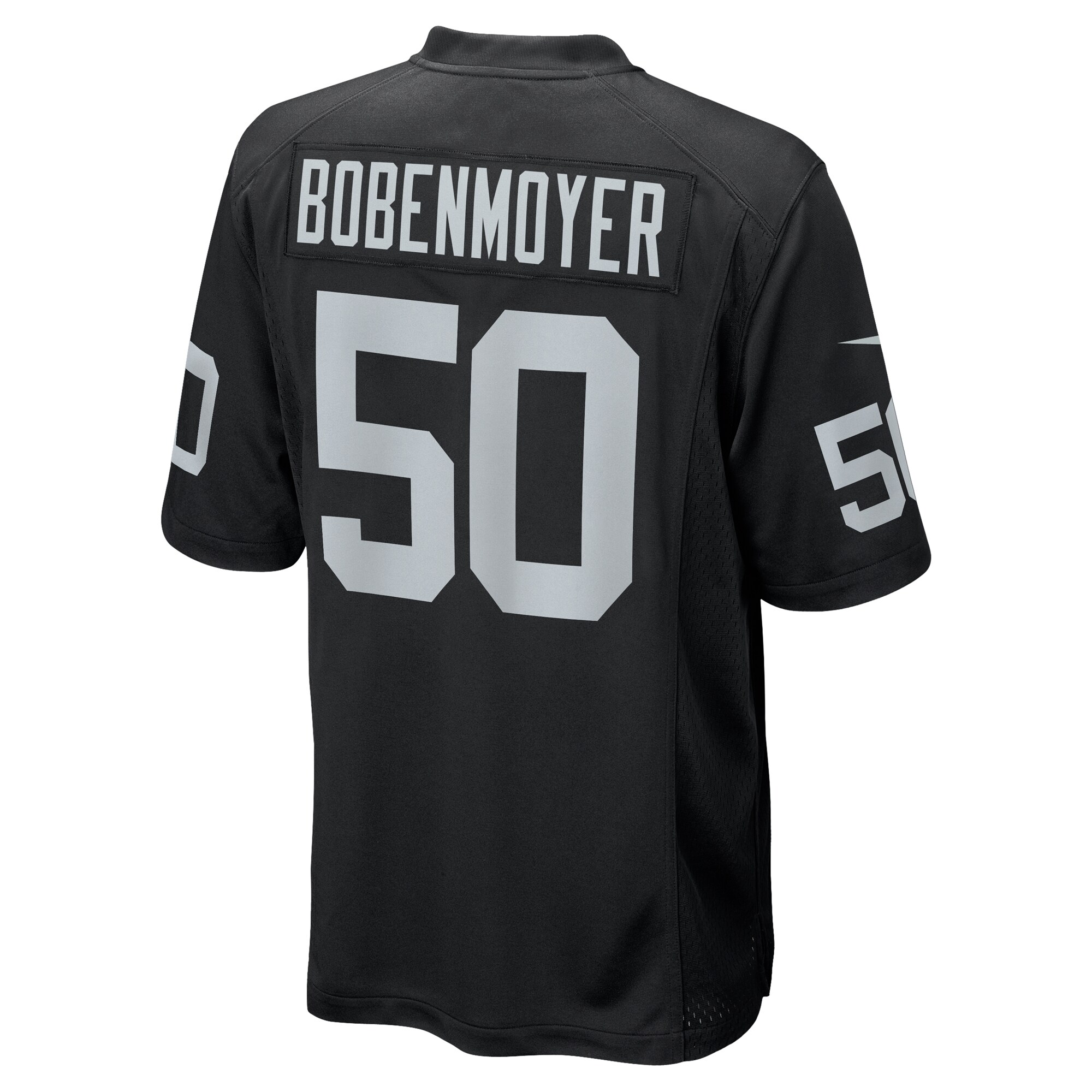 Jacob Bobenmoyer Las Vegas Raiders Nike Game Player Jersey – Black Clowdercats