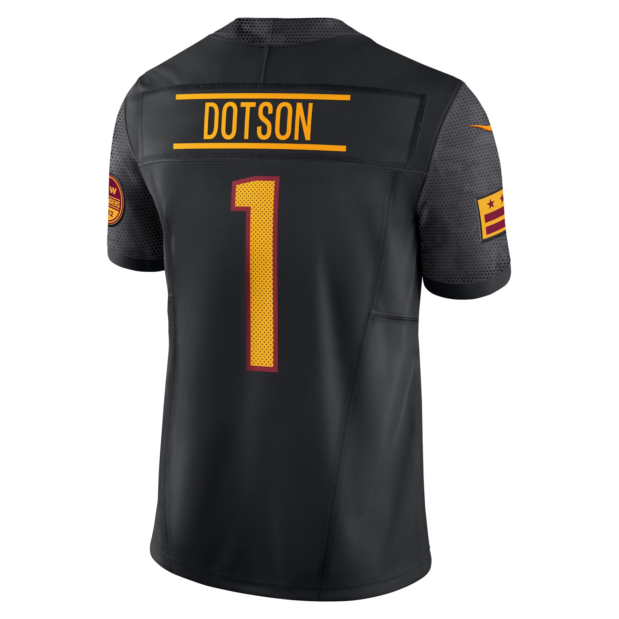Jahan Dotson Washington Commanders Nike Alternate Vapor F.U.S.E. Limited Jersey – Black Clowdercats