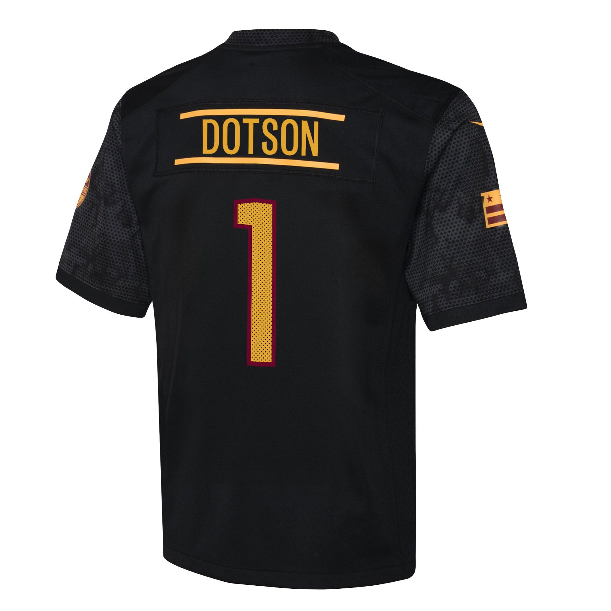 Jahan Dotson Washington Commanders Nike Youth Game Jersey – Black Clowdercats